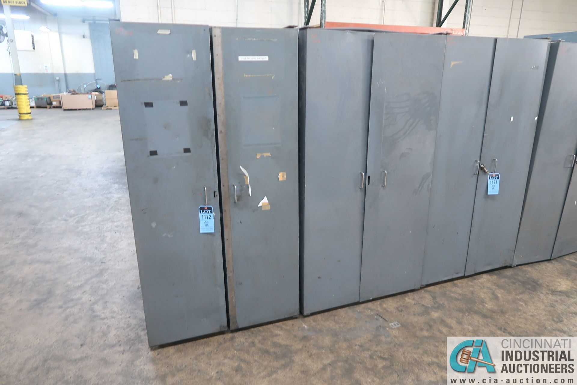 38" X 45" X 72" STEEL CABINETS