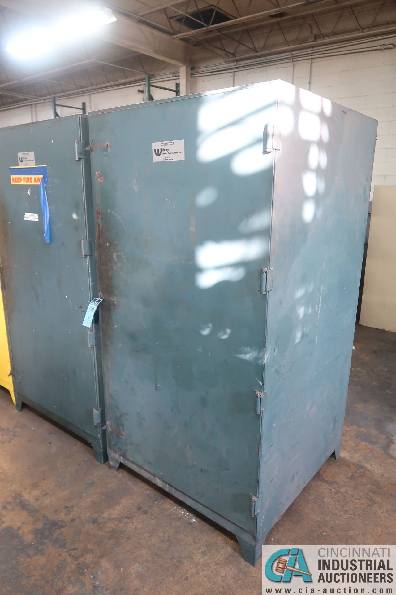 40" X 40" X 77" WILRAY HEAVY DUTY STEEL CABINET