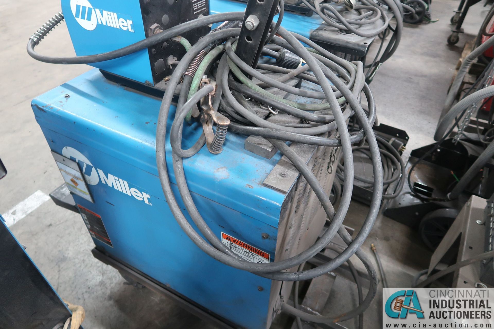 250 AMP MILLER CP-252TS WELDER; S/N KK178608 W/ MILLER 22A WIRE FEEDER - Image 7 of 7