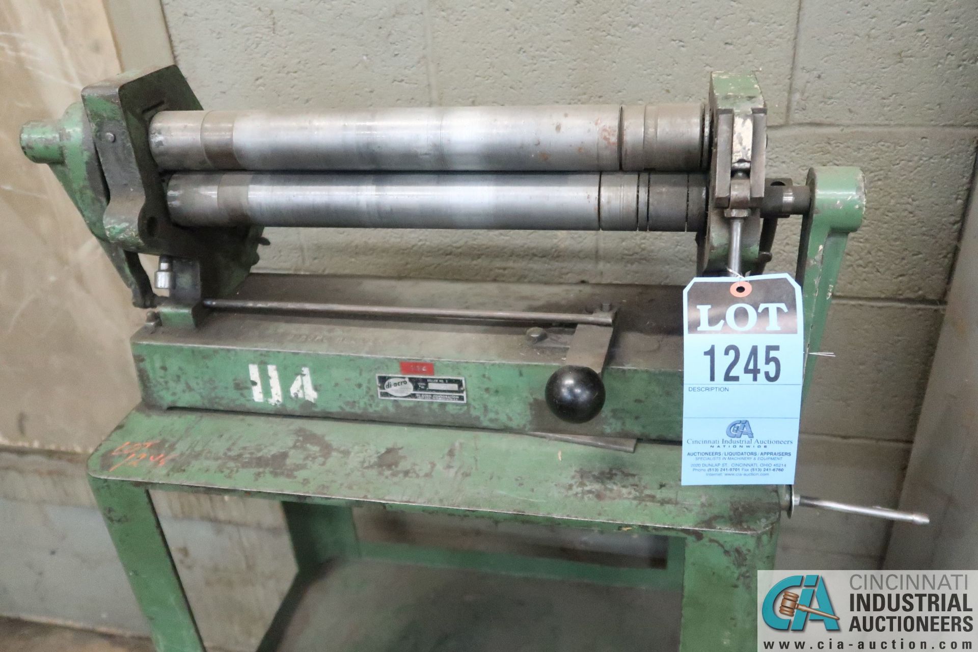 18" DI-ACRO NO. 3 MANUAL ROLL; S/N 1-1123