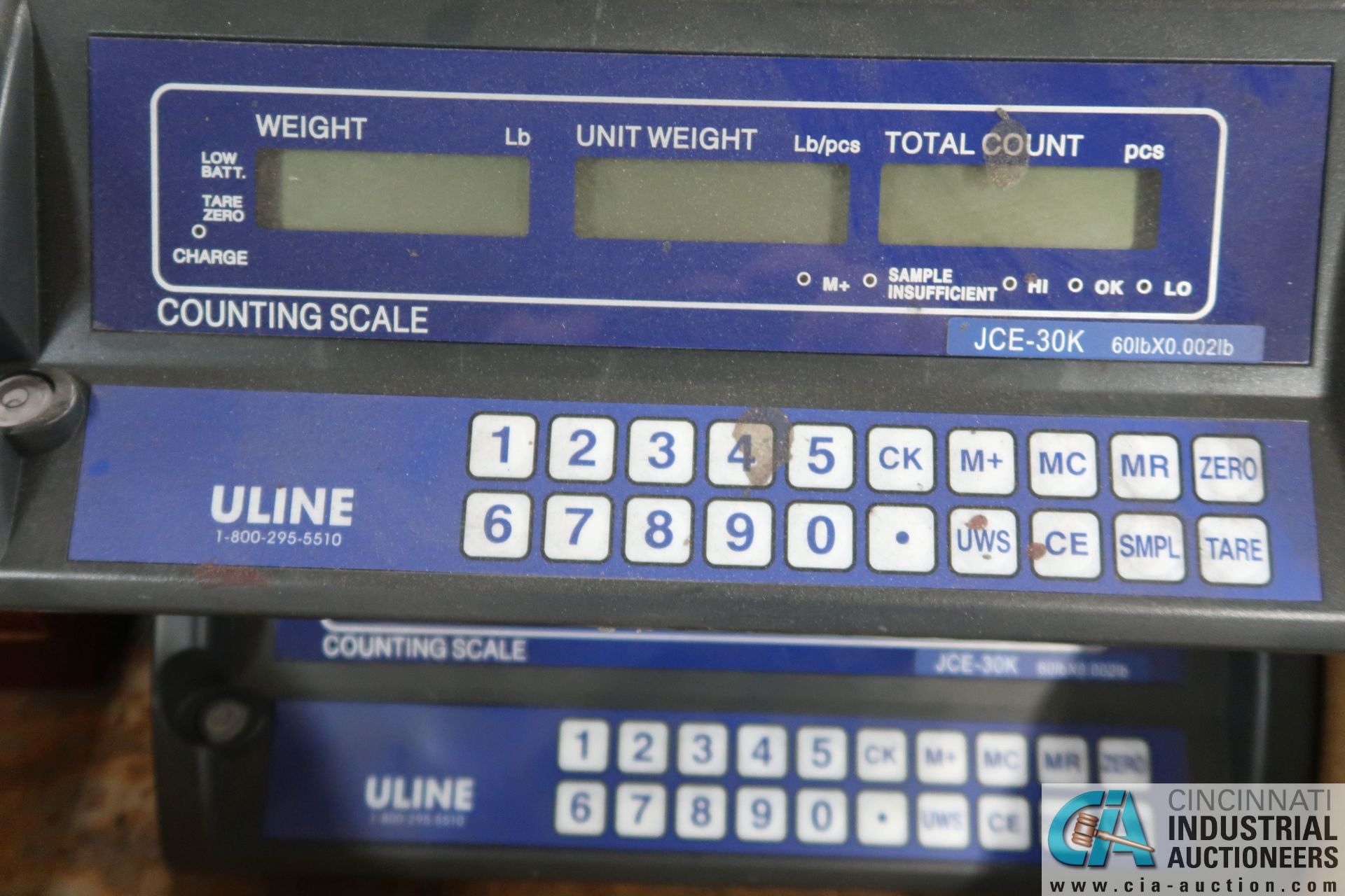 60 LB. ULINE MODEL JCE-30K COUNTING SCALES - Image 2 of 2