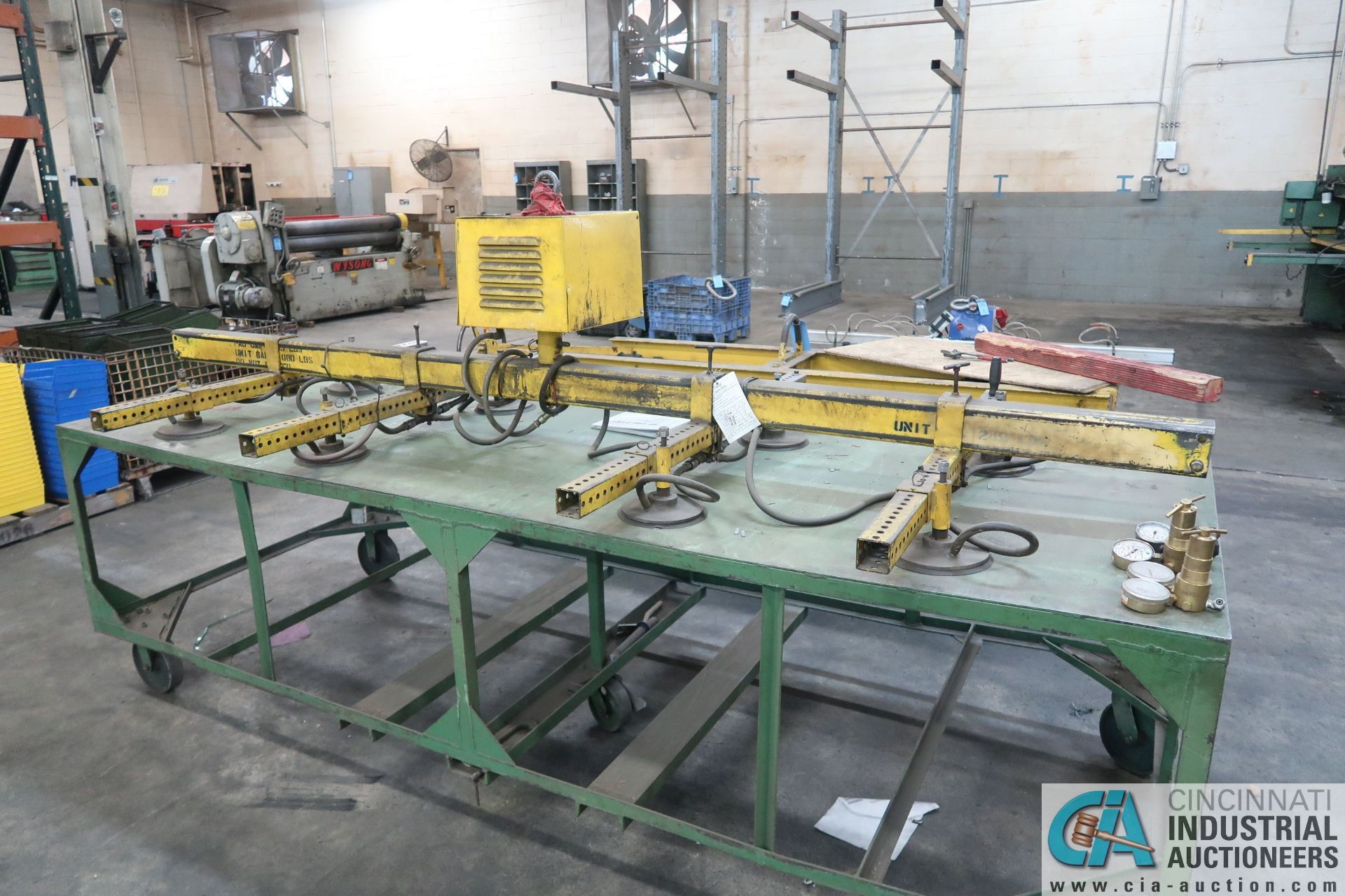 1,080 LB. X 120" ACCO MODEL 1100-10-4-4-8 VACUUM SHEET LIFTER; S/N 12713741 - Image 2 of 4