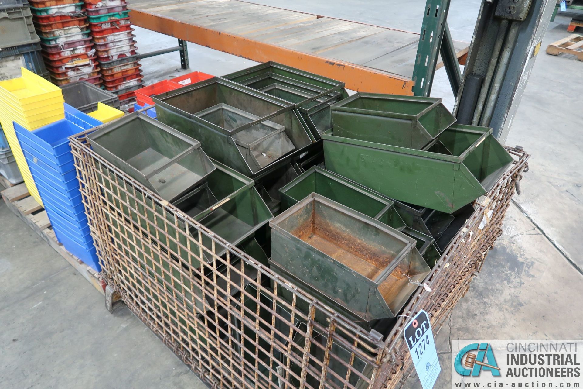 SKIDS MISCELLANEOUS STEEL AND POLY BINS - Image 2 of 5
