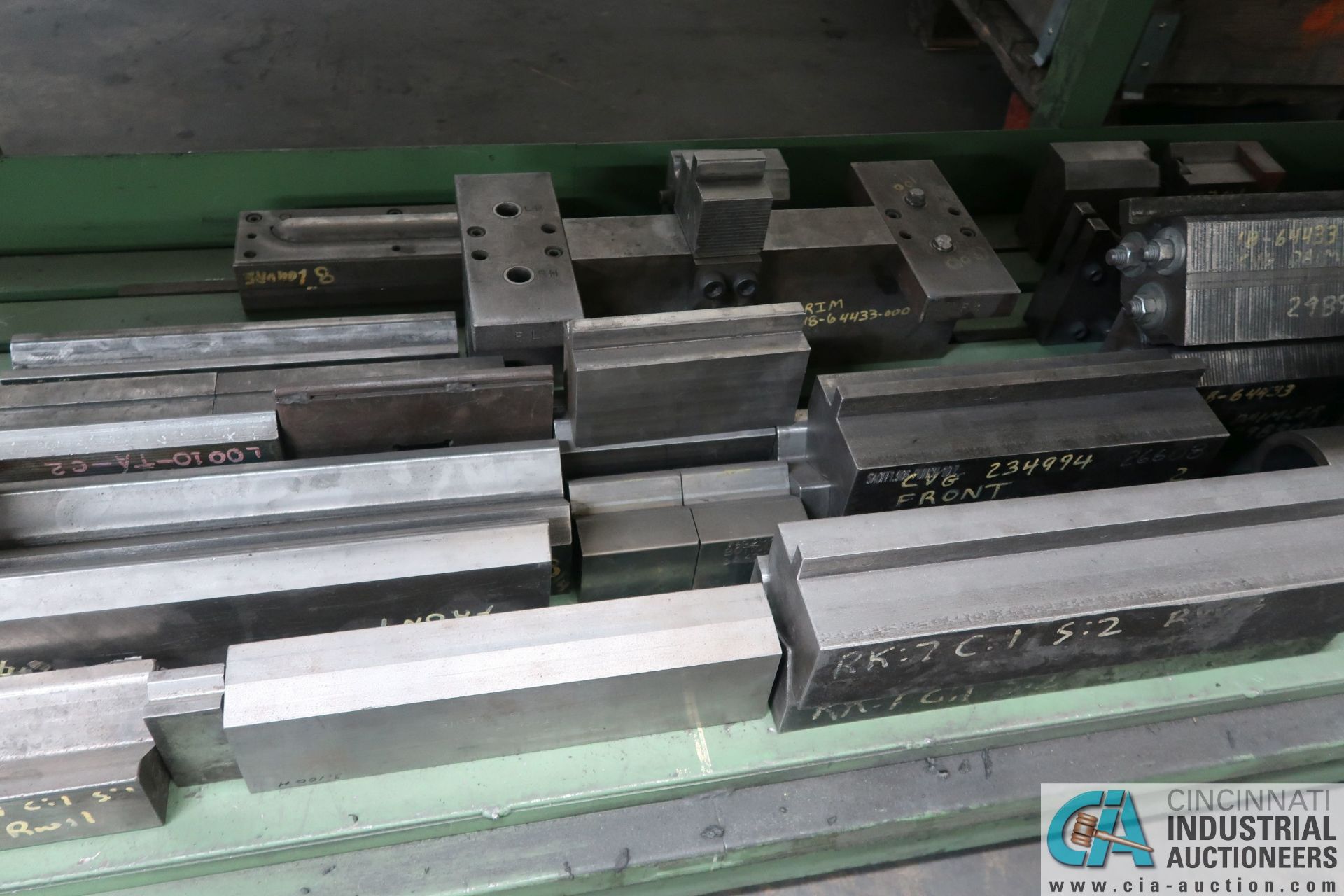 (LOT) (155) PRESS BRAKE DIES, PUNHCES AND FIXTURE3S WITH RACK - Image 13 of 14