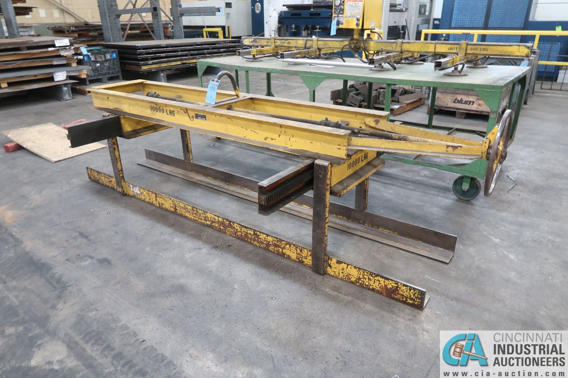 5 TON X 120" MANSAUER MANUAL STANDARD CRANE TYPE PALLET MOVER; S/N 30-286 - Image 2 of 5