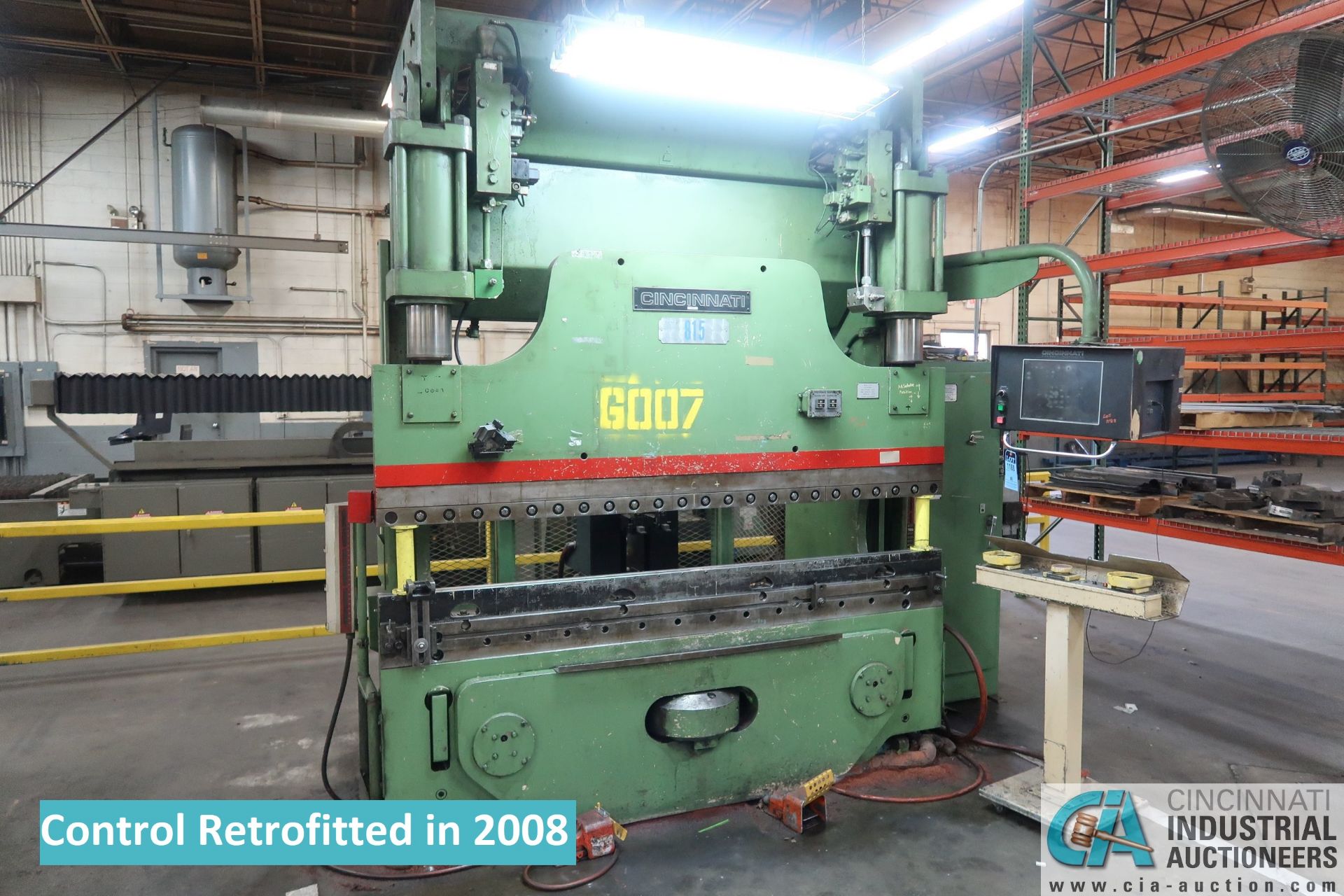 135 TON X 8' CINCINNATI 135AFX6FT AUTOFORM SIX-AXIS PRESS BRAKE W/ CROWNING; S/N 47003, 14"