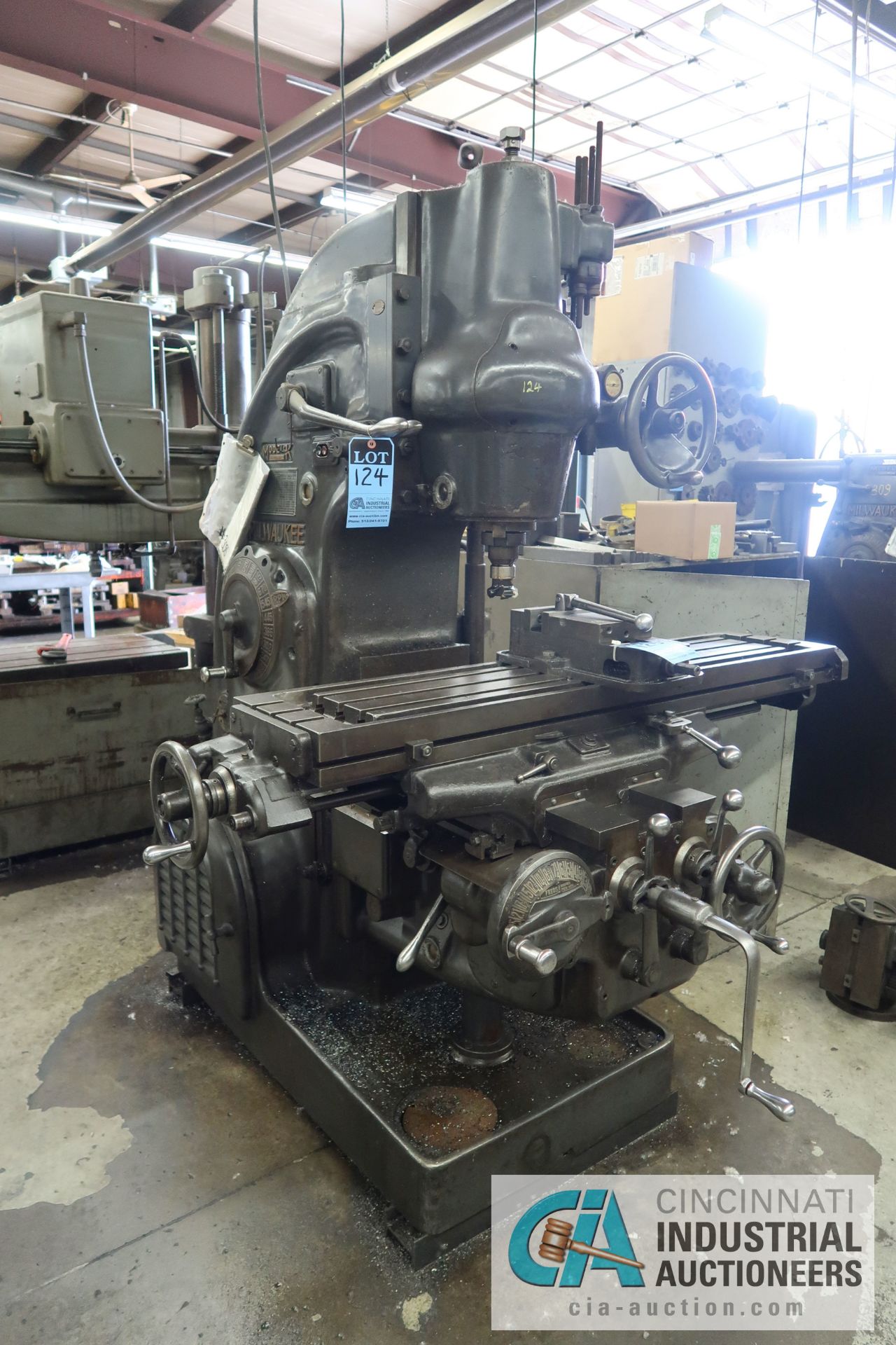 MILWAUKEE MODEL K VERTICAL MILLING MACHINE; S/N 16-3668