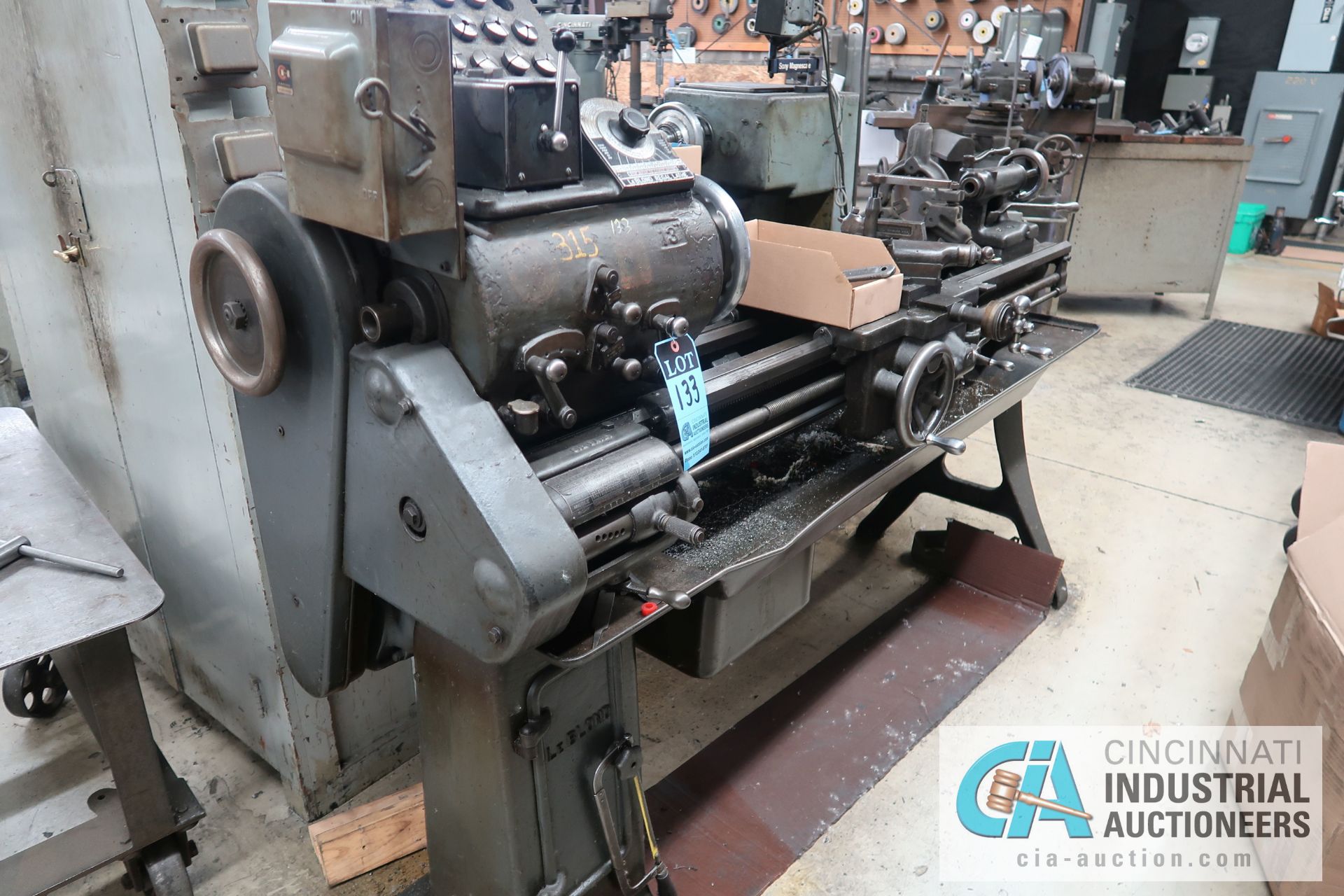 13" X 40" LEBLOND REGAL TOOLROOM LATHE; S/N B7782, WITH SJOGREN NO. 1 SPEED COLLET CHUCK, 10" 4-JAW