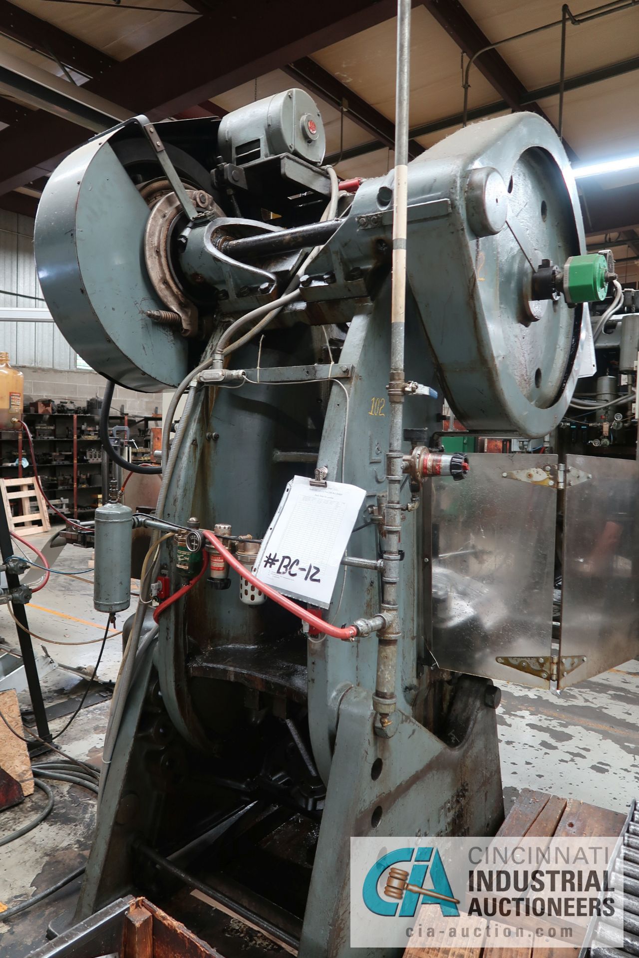 50 TON L&J NO. 50 FLYWHEEL TYPE OBI PRESS; S/N 51964A, 5" STROKE, 3" ADJUST, 14-1/4" SHUT HEIGHT - Image 8 of 12