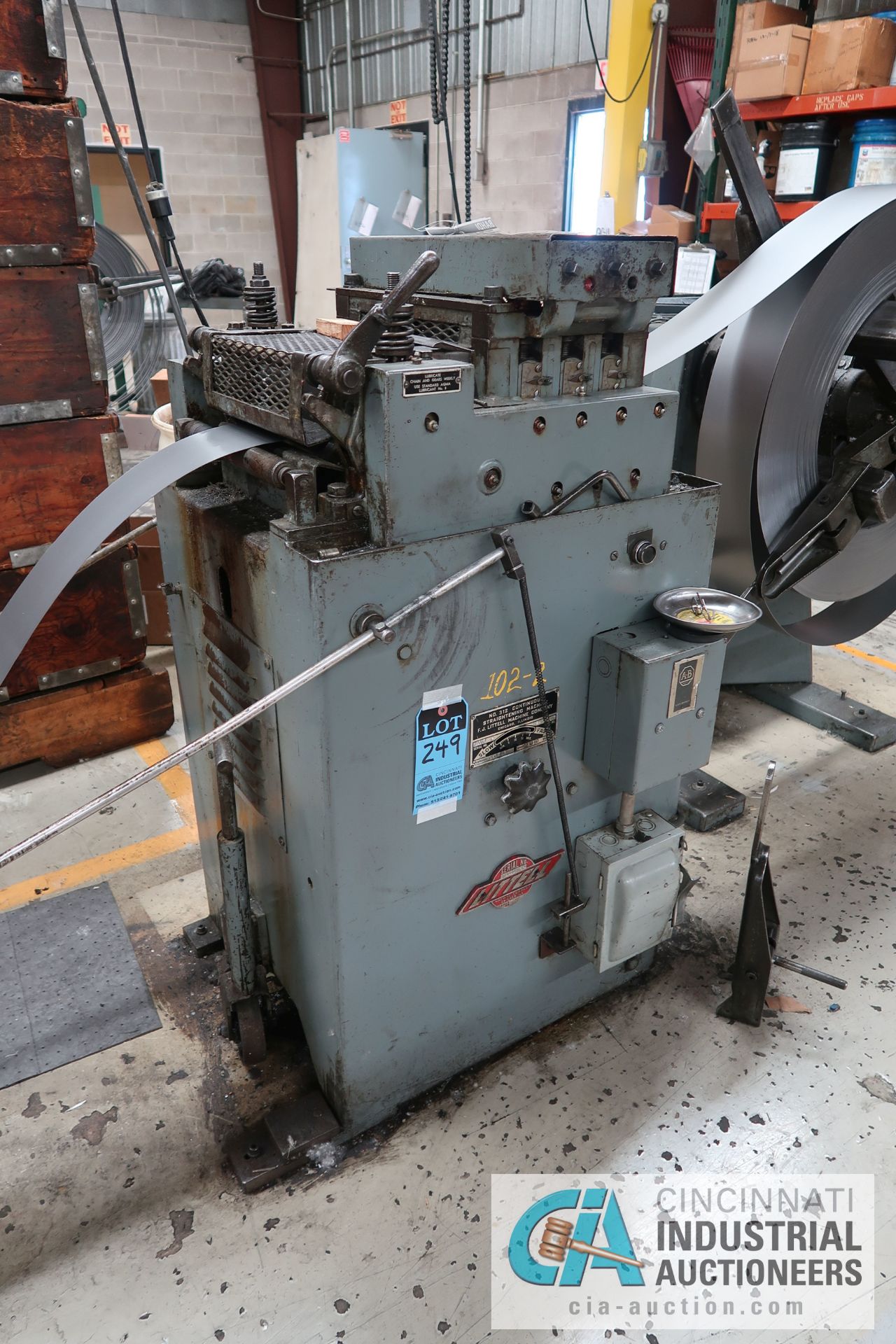 12" LITTELL MODEL 312-7PDL CONTINUOUS STRAIGHTENING MACHINE; S/N 79663-72-1, CAPACITY .050" X 12",