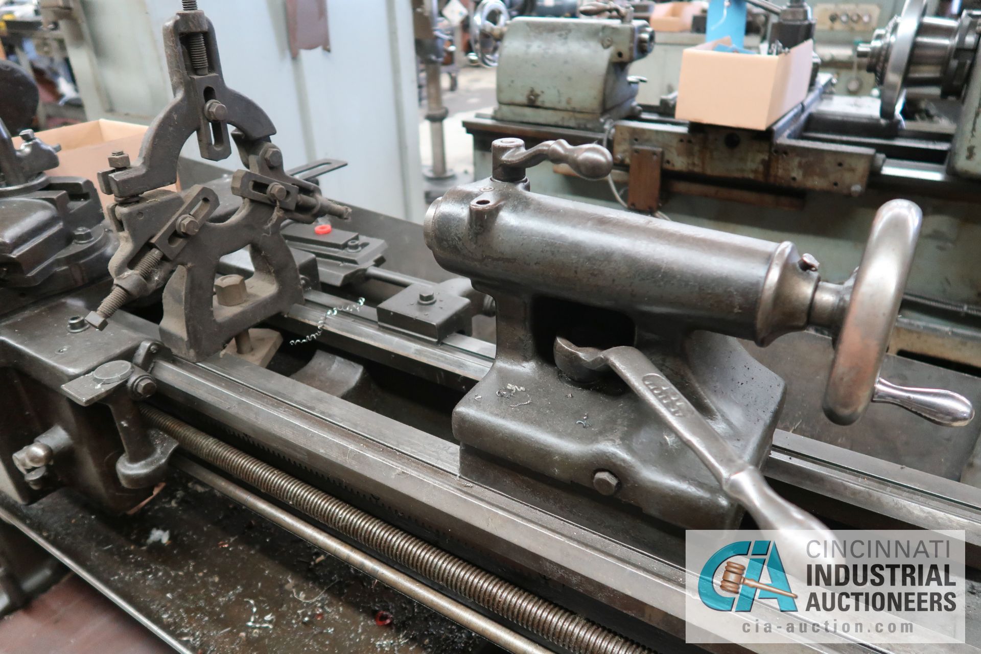 13" X 40" LEBLOND REGAL TOOLROOM LATHE; S/N B7782, WITH SJOGREN NO. 1 SPEED COLLET CHUCK, 10" 4-JAW - Image 6 of 10