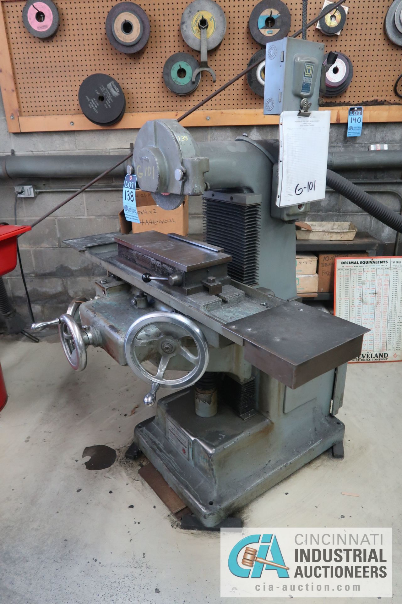 6" X 18" GALLMEYER AND LIVINGSTON MODEL 15 HAND FEED SURFACE GRINDER; S/N S-151123 *NEW 1966* - Image 2 of 6