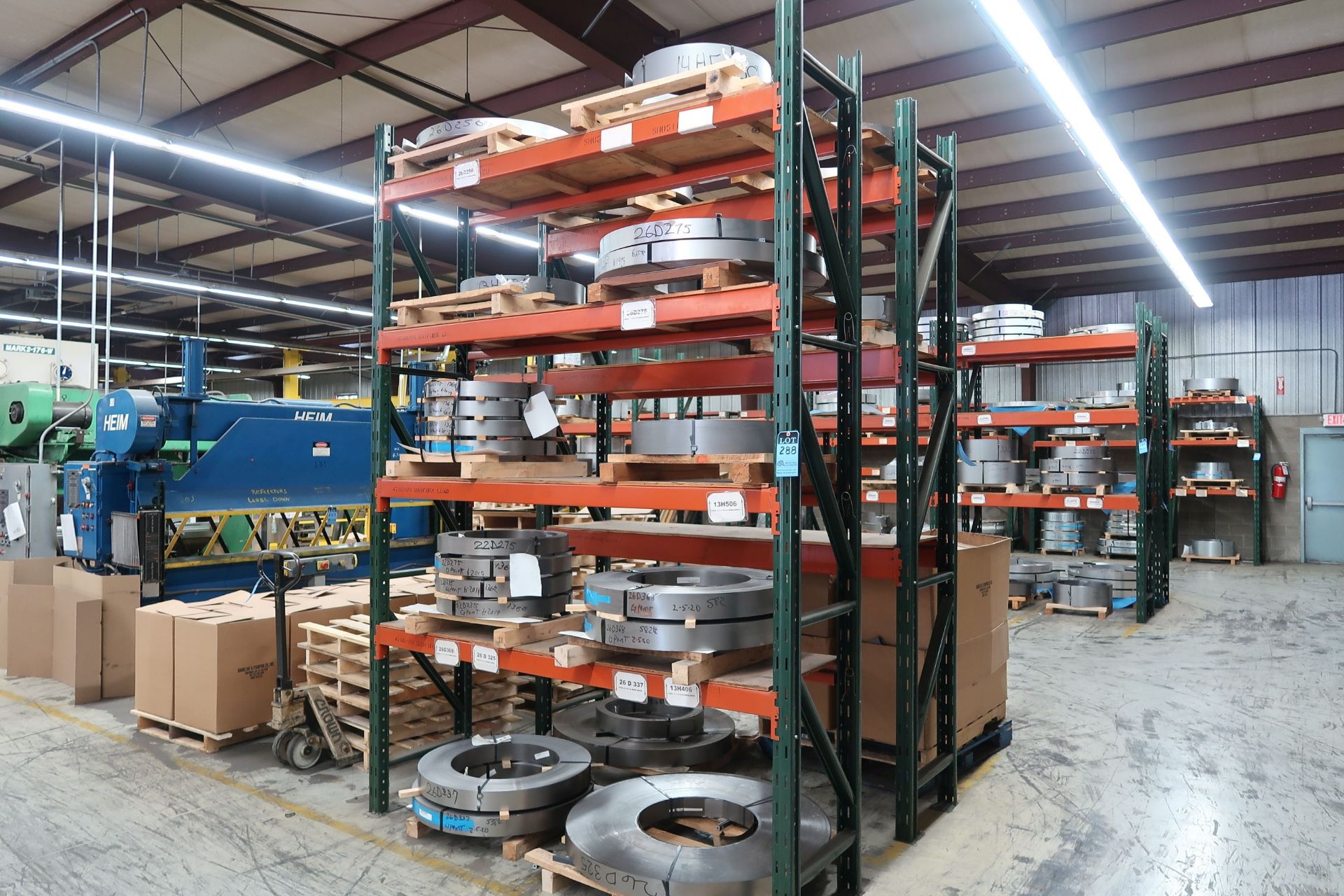 SECTIONS 84" X 24" X 132" ADJUSTABLE BEAM PALLET RACK **RACKING ONLY - DELAYED REMOVAL - PICK UP 10