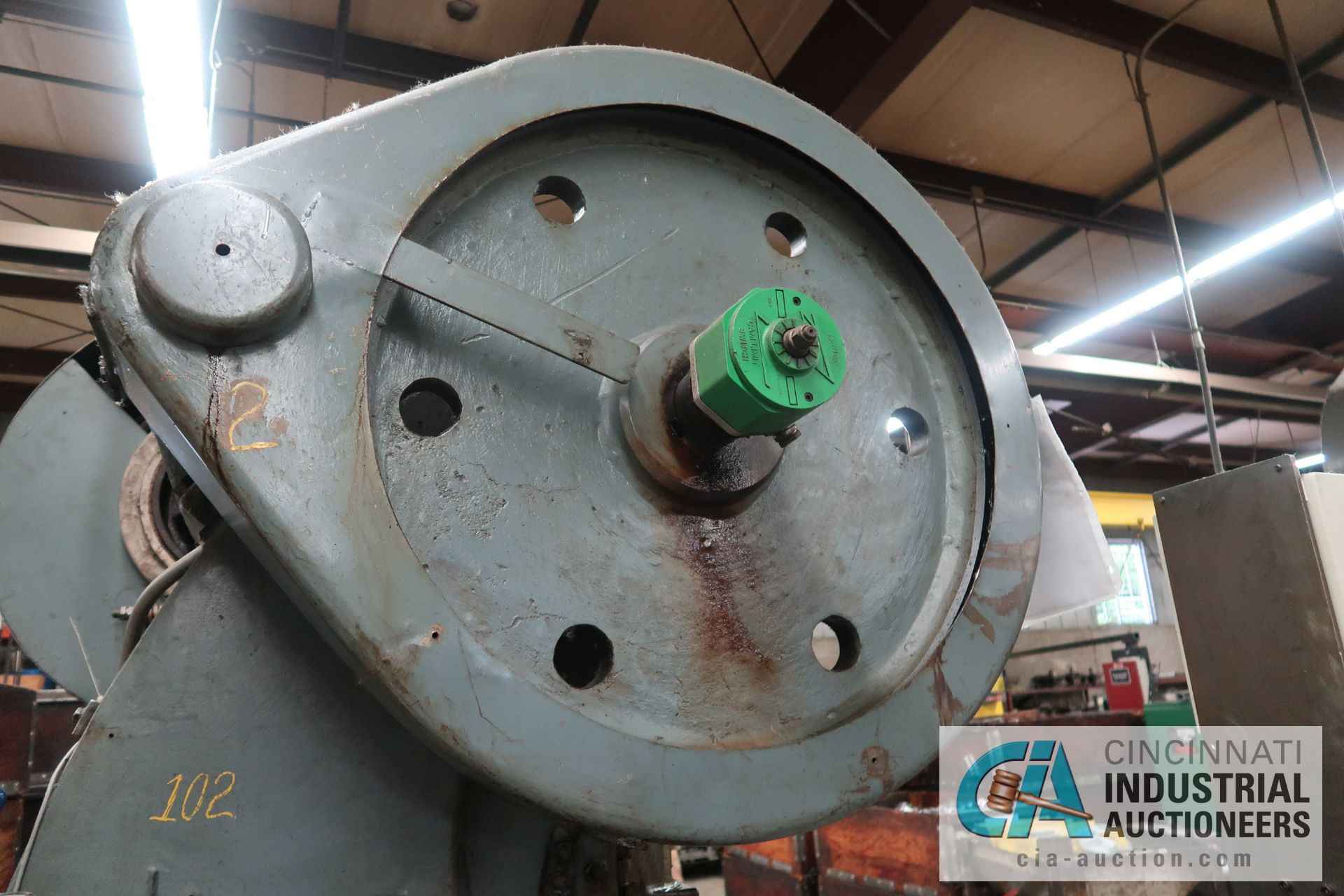 50 TON L&J NO. 50 FLYWHEEL TYPE OBI PRESS; S/N 51964A, 5" STROKE, 3" ADJUST, 14-1/4" SHUT HEIGHT - Image 9 of 12