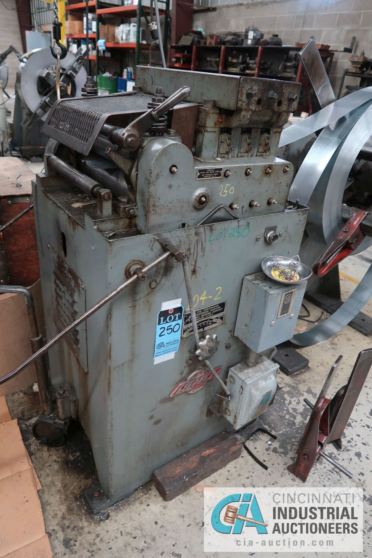 12" LITTELL MODEL 312-7PDL CONTINUOUS STRAIGHTENING MACHINE; S/N 77447-69, CAPACITY .050" X 12",