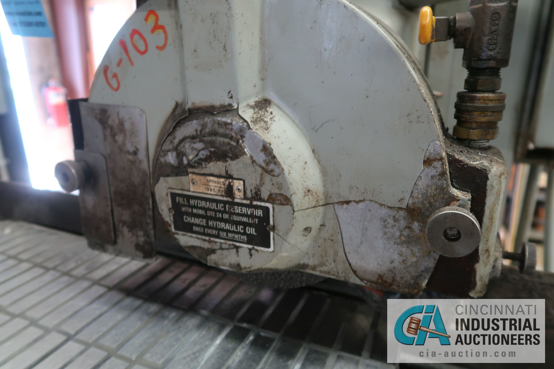 12" X 24" GALLMEYER AND LIVINGSTON MODEL 373 HYDRAULIC SURFACE GRINDER; S/N 373-404, 12" X 24" - Image 4 of 15