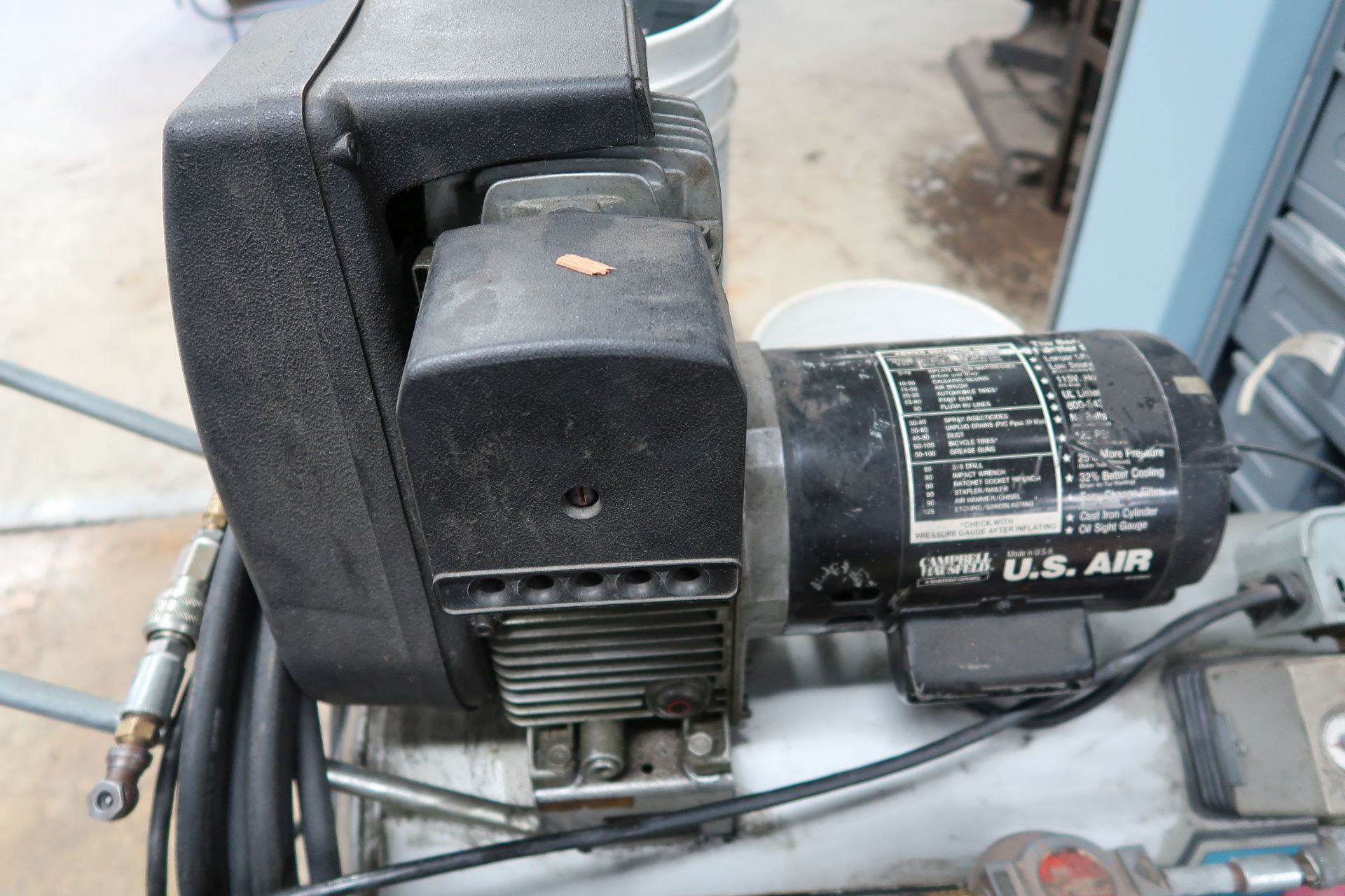 2-HP CAMPBELL HAUSFELD PORTABLE AIR COMPRESSOR - Image 4 of 5