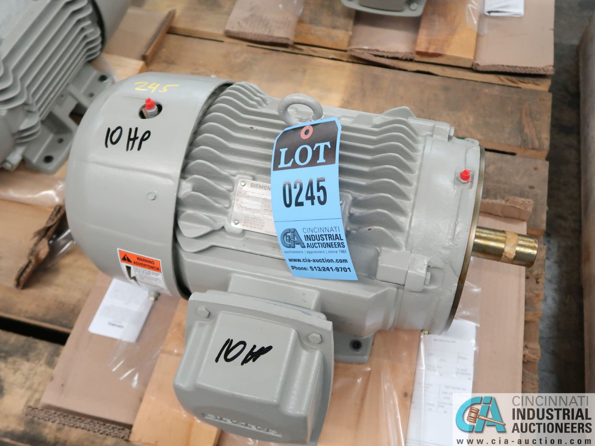 10 HP SEIMENS TYPE SD100 IEEE ELECTRIC MOTOR, 3,515 RPM (NEW)