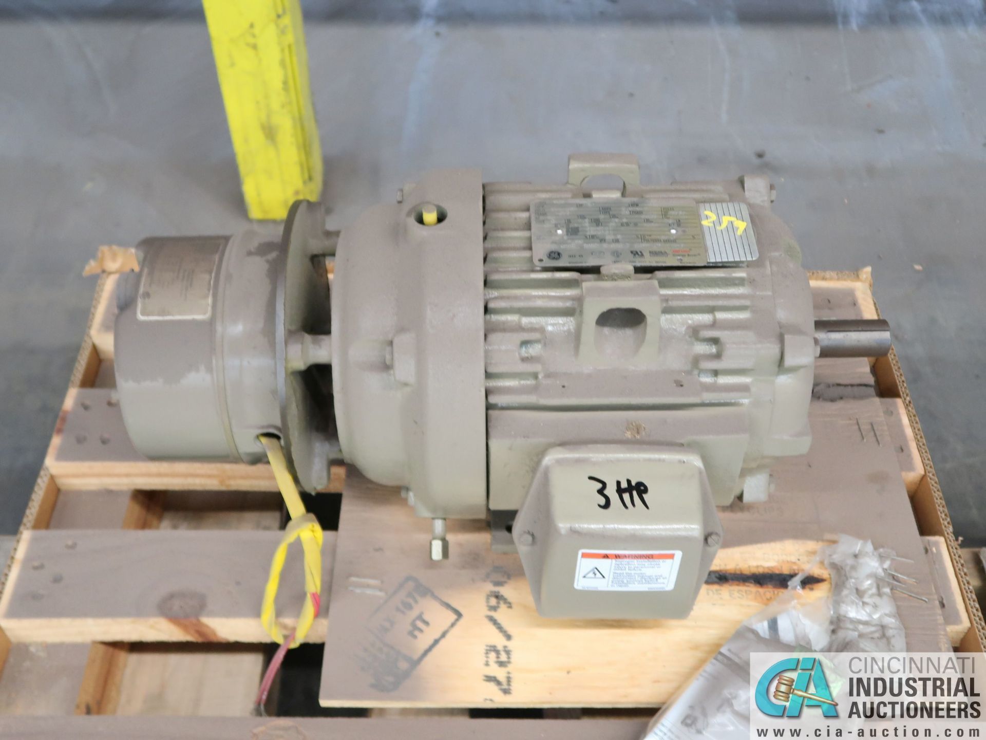 3 HP GE AND LINCOLN ELECTRIC MOTORS (NEW) - Image 4 of 5