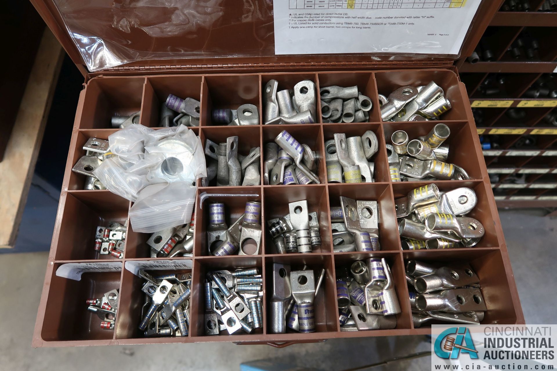 16-DRAWER HARDWARE CABINET WITH MISCELLANEOUS HARDWARE - Image 7 of 15