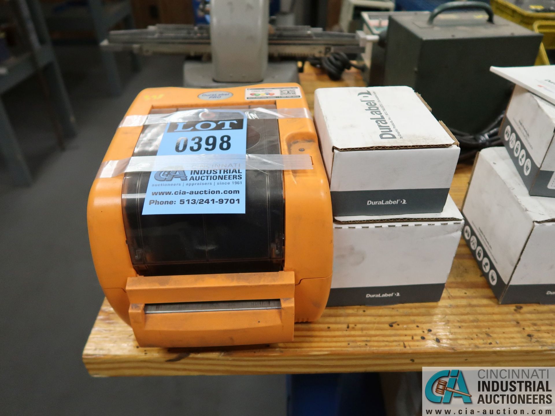 DURO LABEL PRO LABEL PRINTER WITH RIBBON AND LABELS - Image 2 of 2
