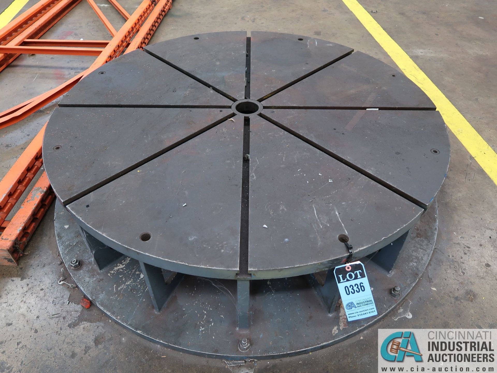 60" DIAMETER T-SLOTTED TABLE