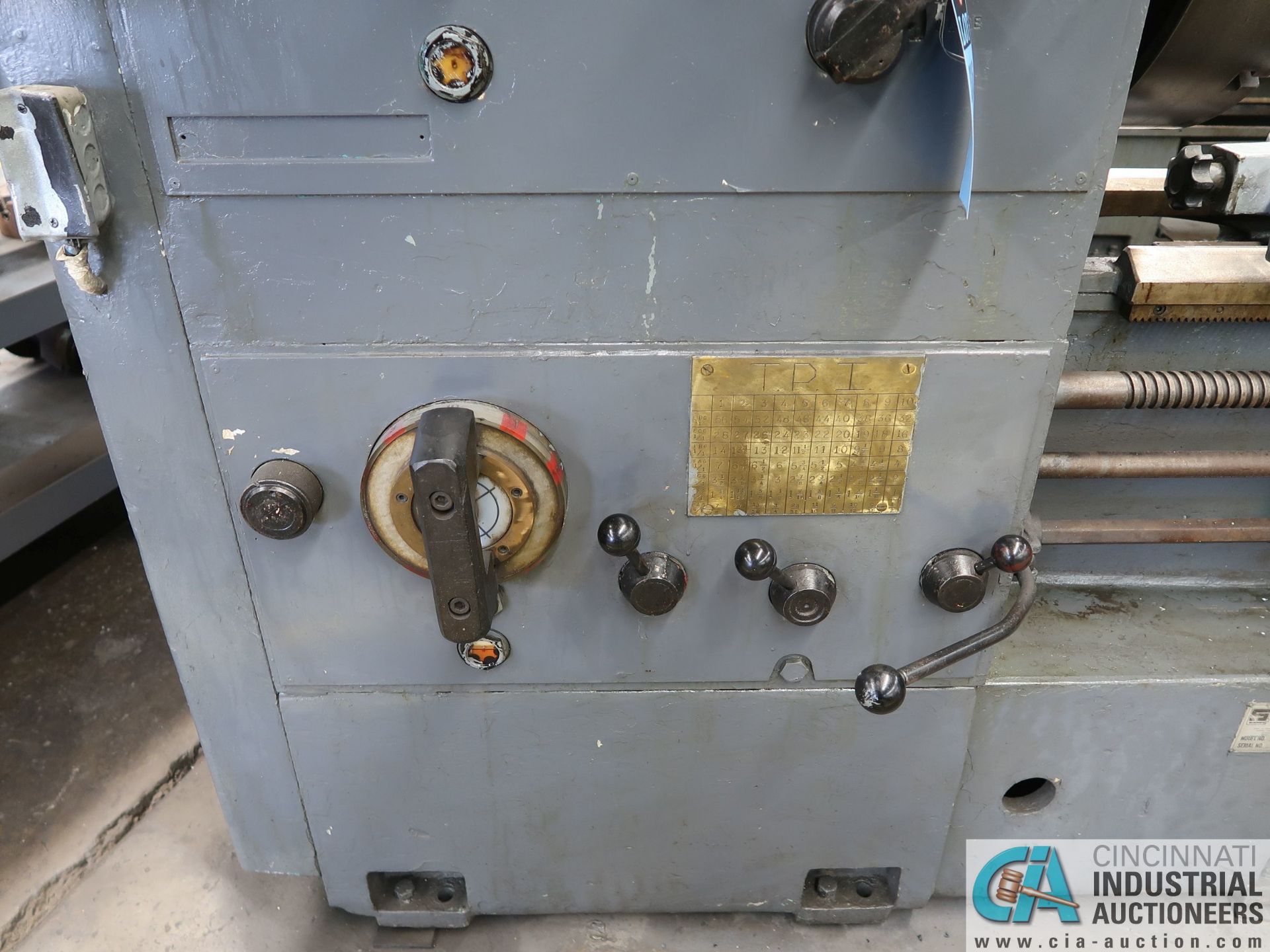 30" / 40" X 80" SUMMIT MODEL 30-4X80 GAP BED LATHE; S/N 770513, 24" 4-JAW CHUCK, TAIL STOCK, - Image 8 of 14