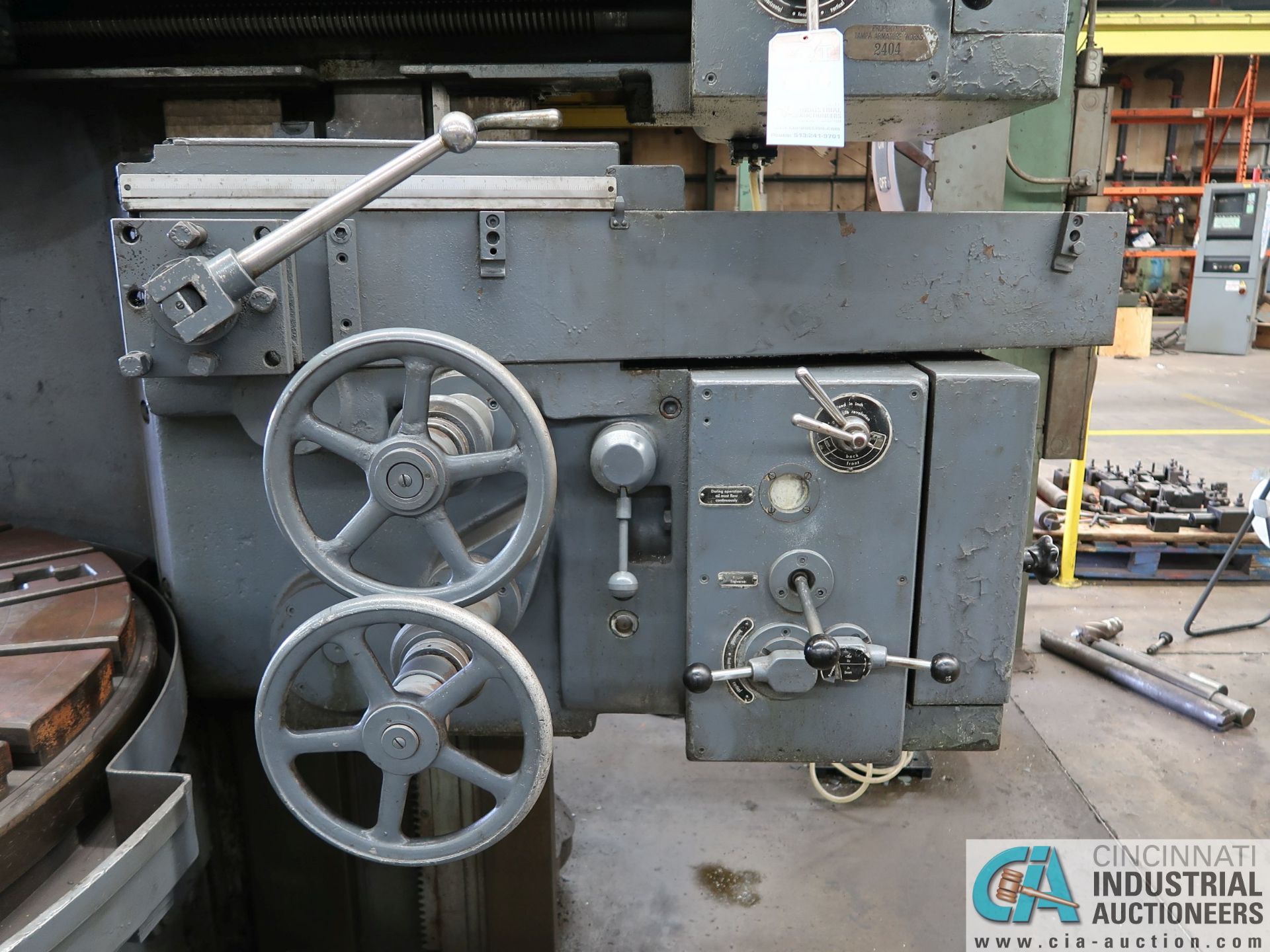 60" SCHIESS VERTICAL TURRET LATHE; S/N N/A, 5-POSITION TURRET - Image 8 of 12