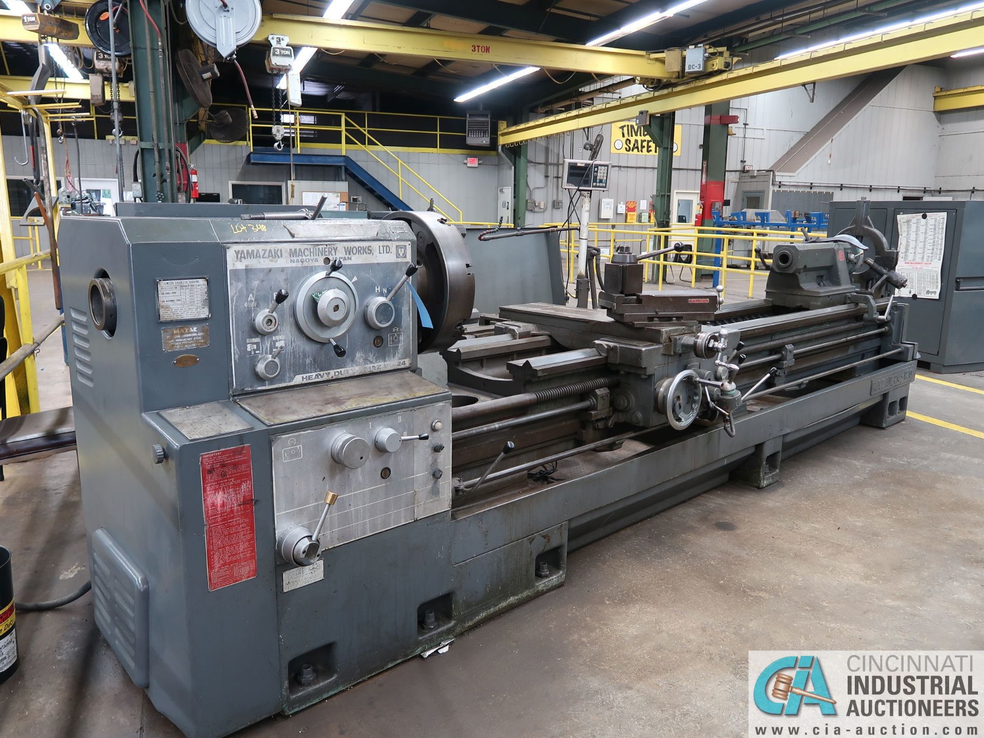 24" X 34" X 120" MAZAK MODEL 24-120 HEAVY DUTY GAP BED ENGINE LATHE; S/N 4778 - Missing Gap - Image 11 of 11