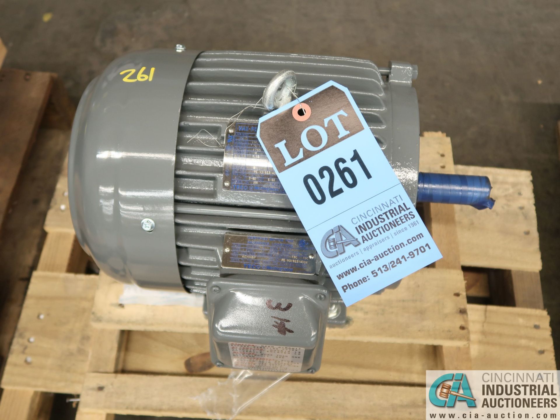 3 HP WESTINGHOUSE TYPE AEHH8P ELECTRIC MOTOR, 1,755 RPM (NEW)