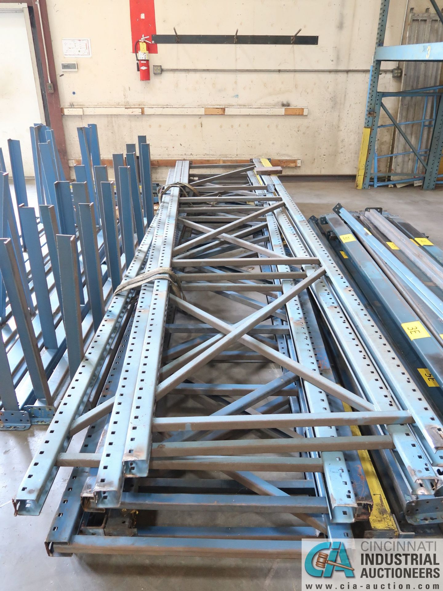 (LOT) (3) 42" X 180" AND (4) 38" X 180" UPRIGHTS, (9) 108", (6) 118", (7) 144" CROSSBEAMS ** - Image 4 of 5