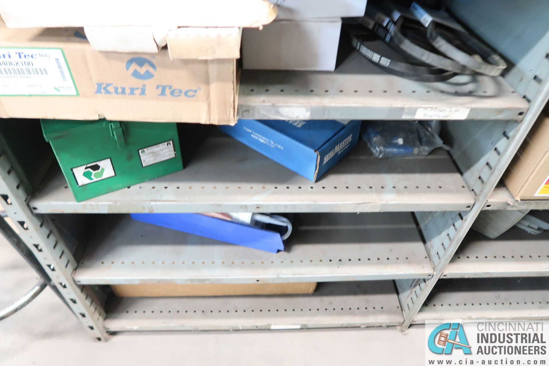 CONTENTS OF MAINTENANCE CRIB INCLUDING FILTERS, HARDWARE, MACHINE PARTS, LIGHTING, WIRE, - Image 42 of 58