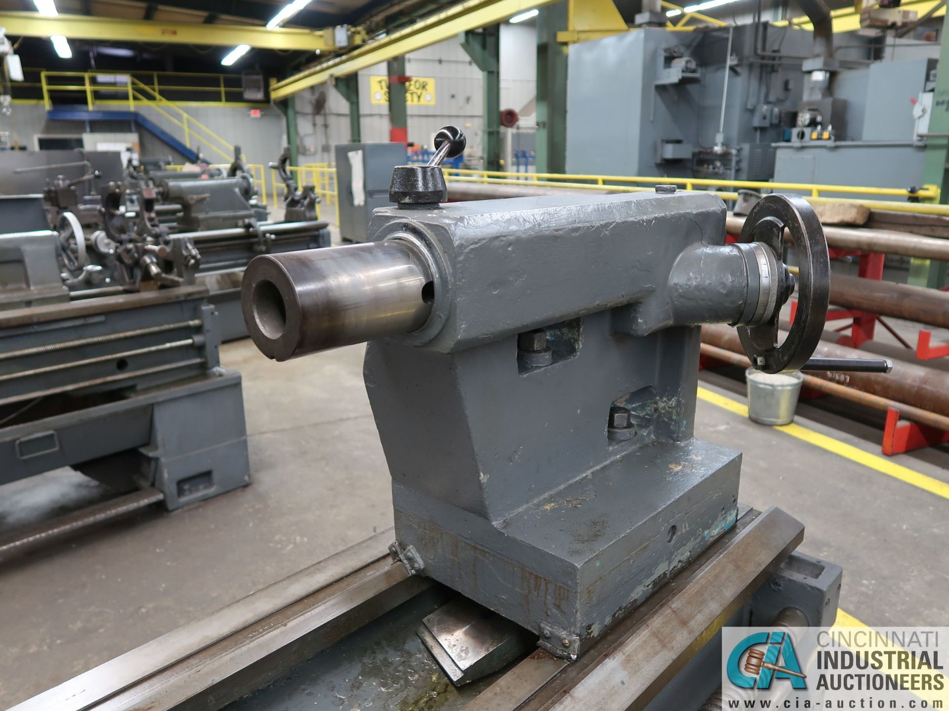 30" / 40" X 80" SUMMIT MODEL 30-4X80 GAP BED LATHE; S/N 770513, 24" 4-JAW CHUCK, TAIL STOCK, - Image 6 of 14