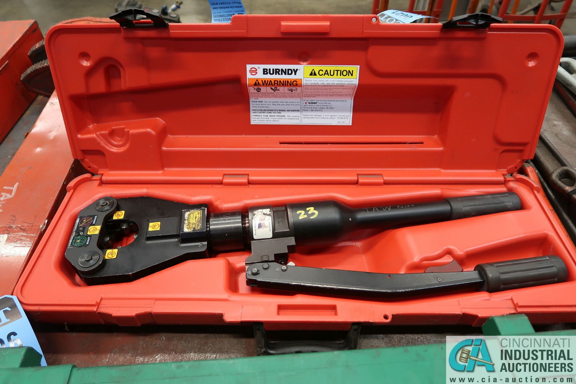 BURNDY MODEL Y81KFT HYDRAULIC CRIMPER