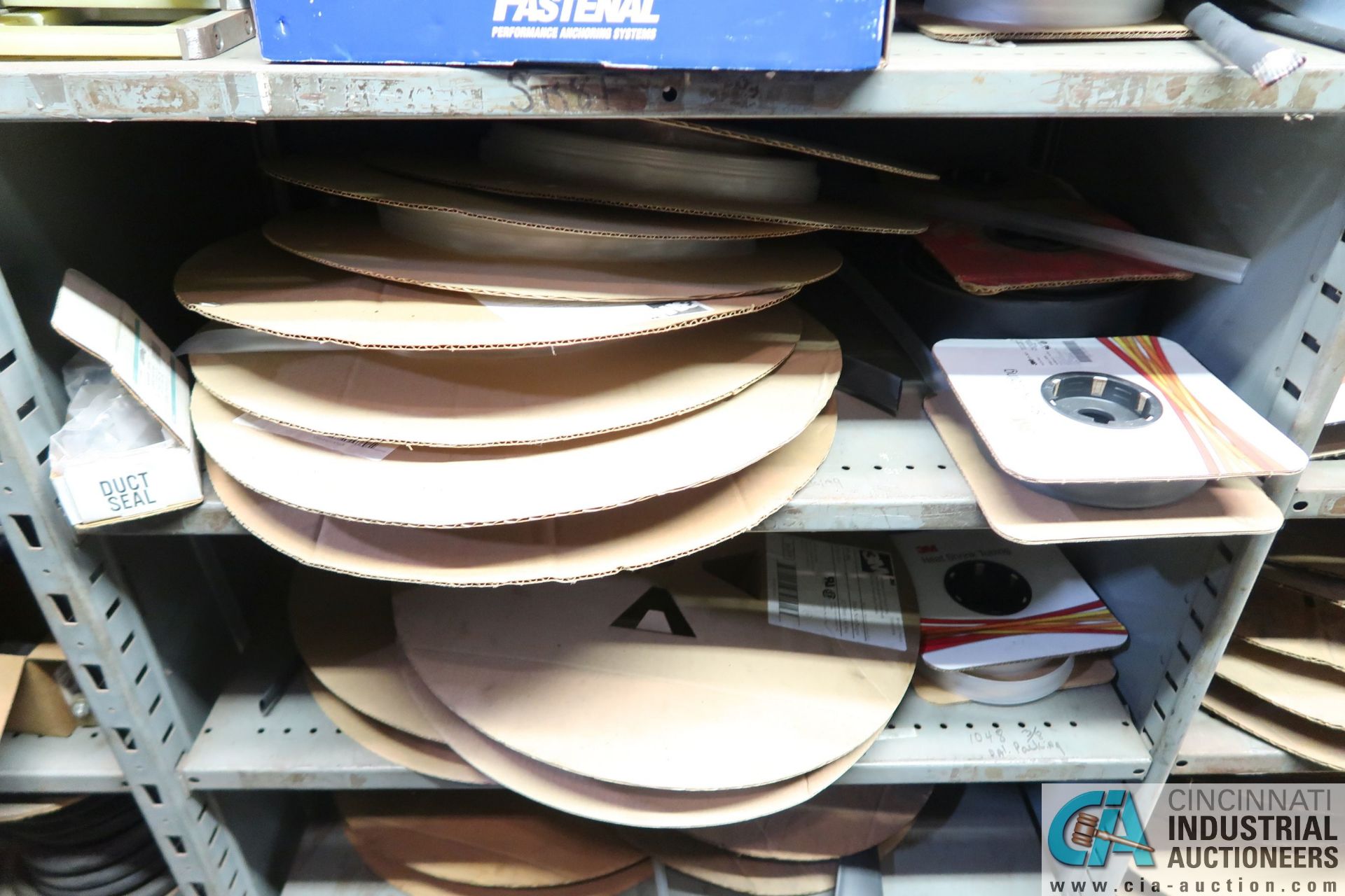 CONTENTS OF MAINTENANCE CRIB INCLUDING FILTERS, HARDWARE, MACHINE PARTS, LIGHTING, WIRE, - Image 34 of 58