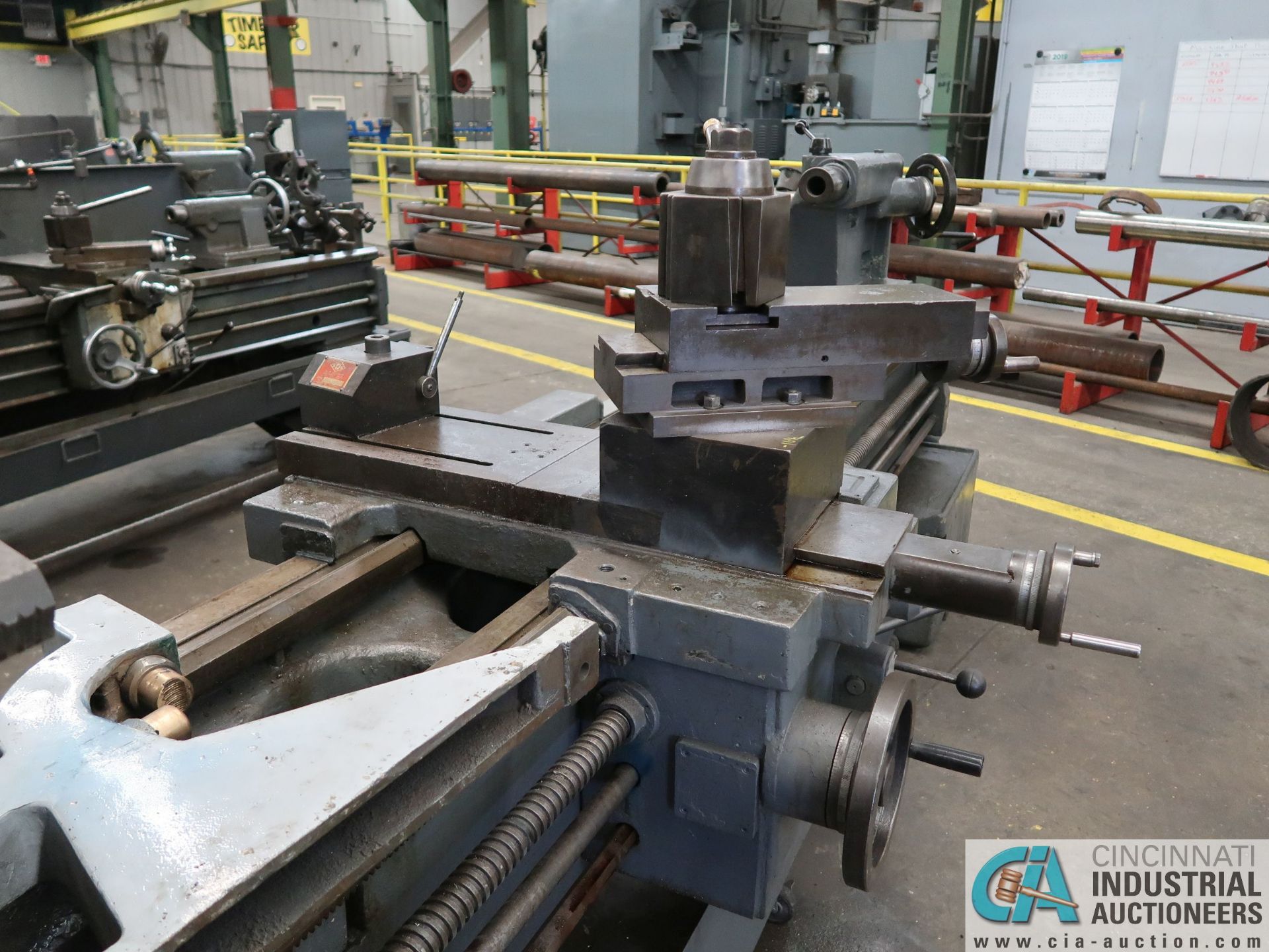 30" / 40" X 80" SUMMIT MODEL 30-4X80 GAP BED LATHE; S/N 770513, 24" 4-JAW CHUCK, TAIL STOCK, - Image 5 of 14