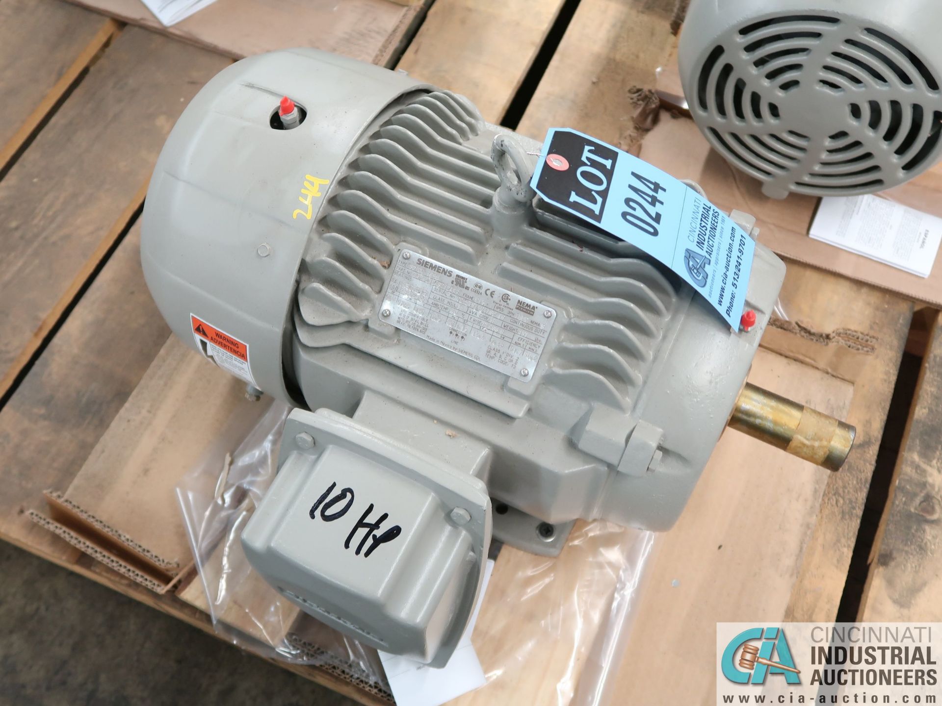 10 HP SEIMENS TYPE SD100 IEEE ELECTRIC MOTOR, 1,755 RPM (NEW)