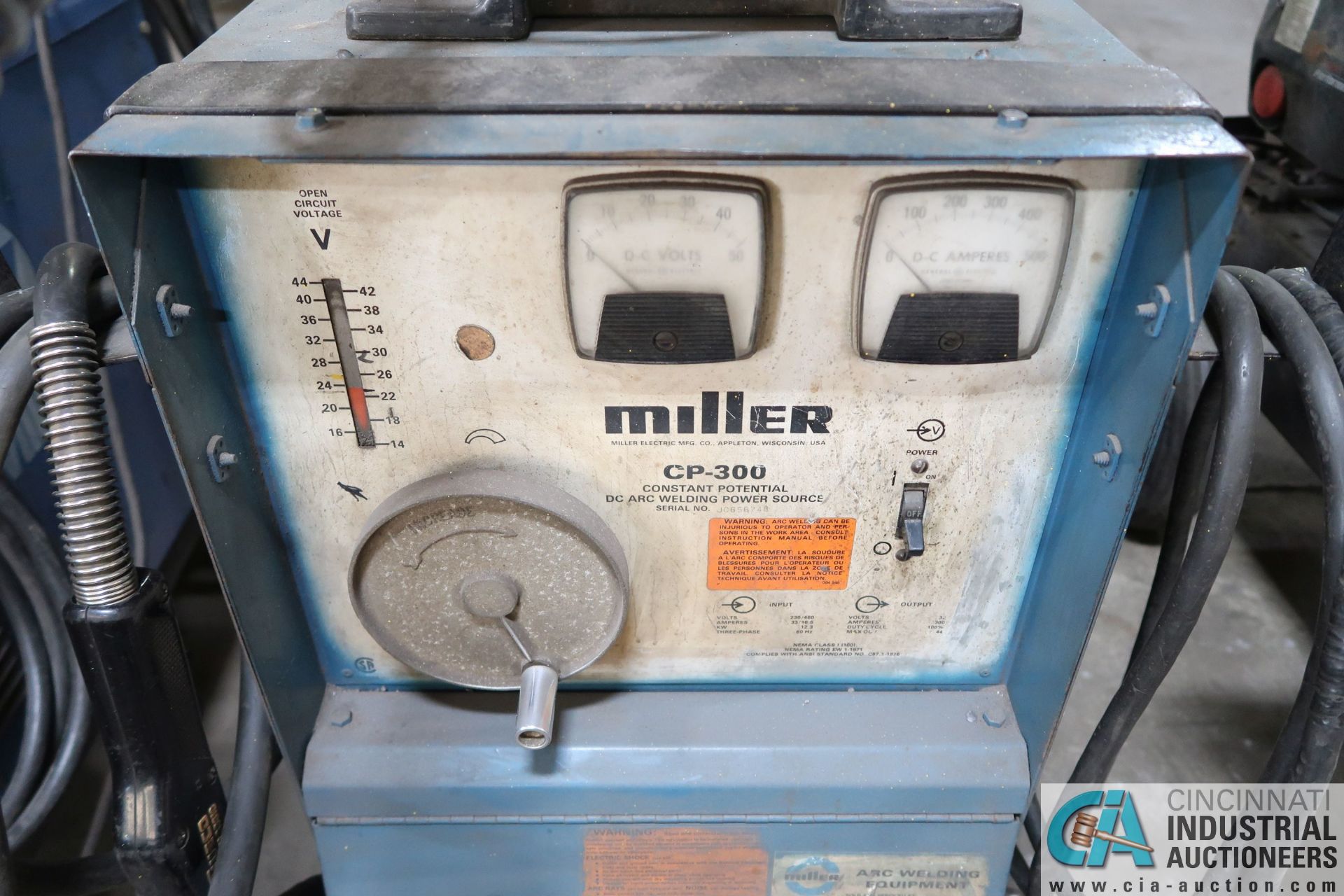 300 AMP MILLER CP-300 WELDER; S/N N/A, WITH MILLER MILLERMATIC S-54E WIRE FEEDER - Image 3 of 4