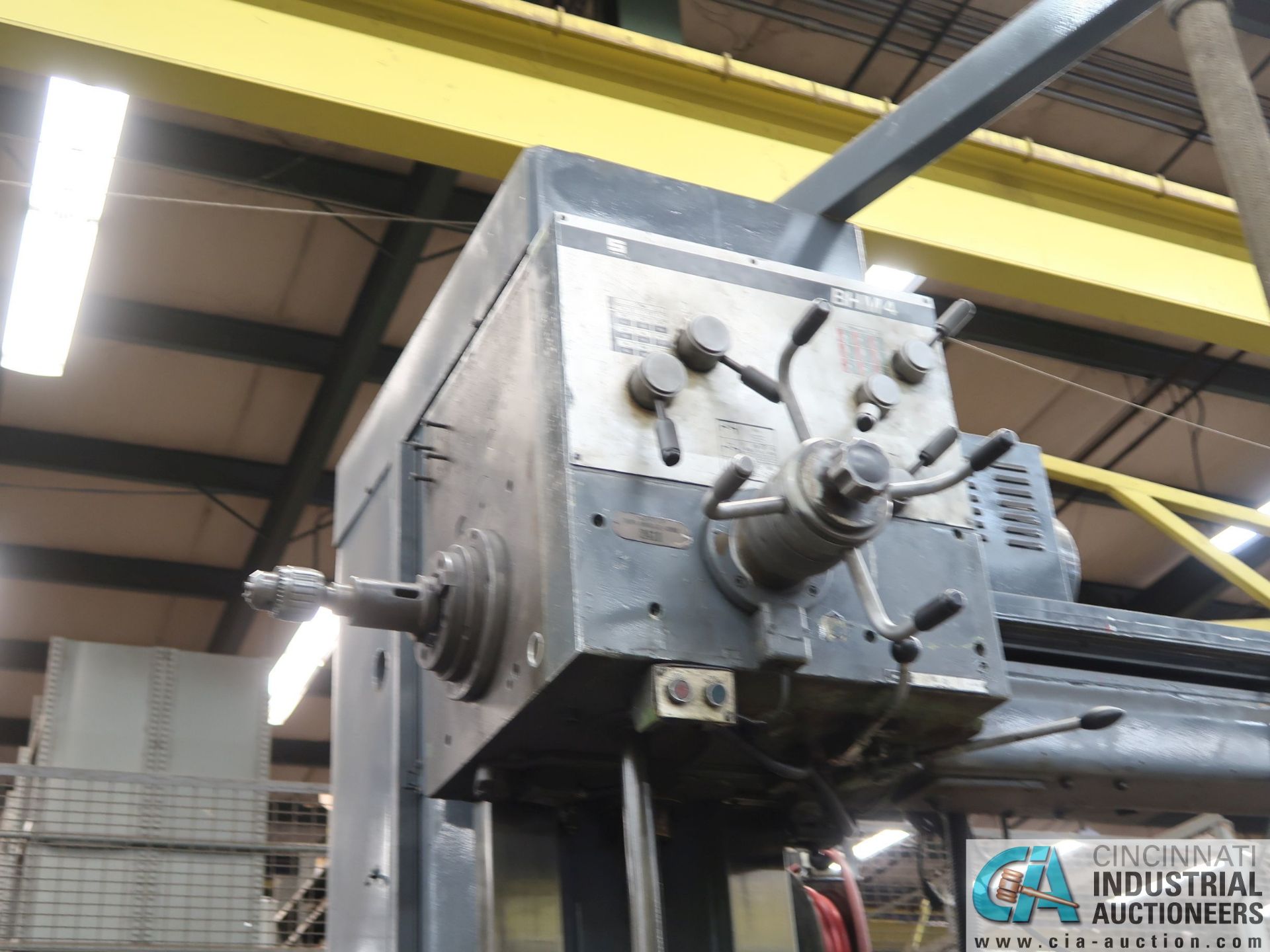 4" SUMMIT MODEL BHM4 ROTARY TABLE HORIZONTAL BORING MILL; S/N 140.39/609, 4' X 4' ROTARY TABLE, 9- - Image 5 of 11