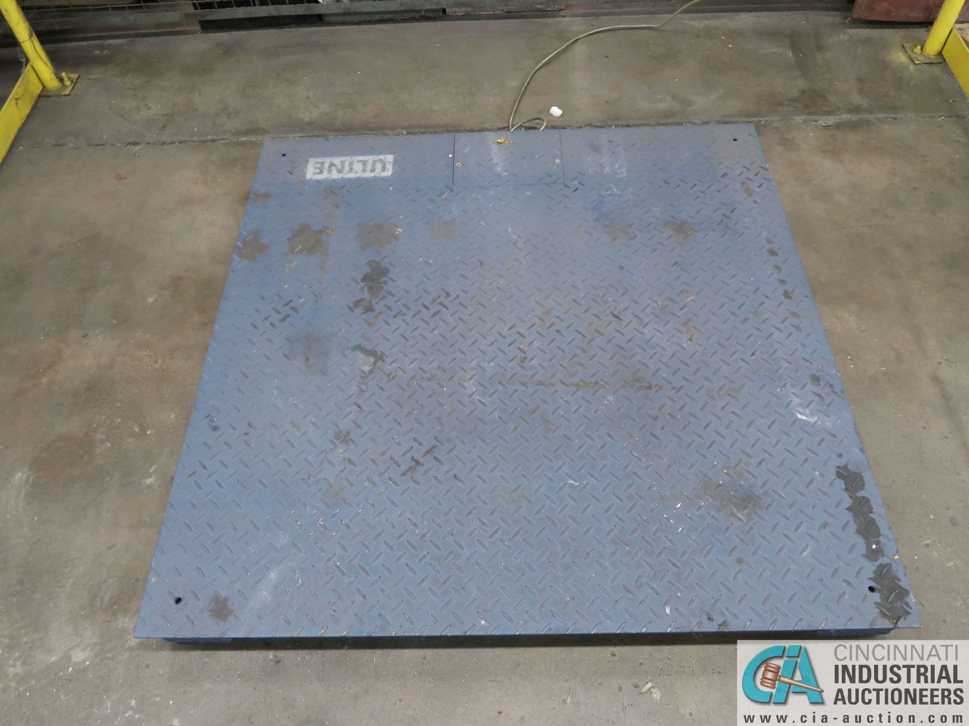 10,000 LB. ULINE PLATFORM SCALE WITH INCALE MODEL LP7510A, DRO - Image 2 of 4