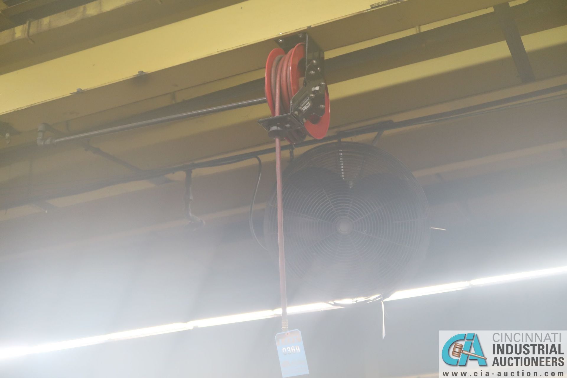HANGING AIR HOSE REELS THROUGHOUT THE BUILDING - Image 2 of 7