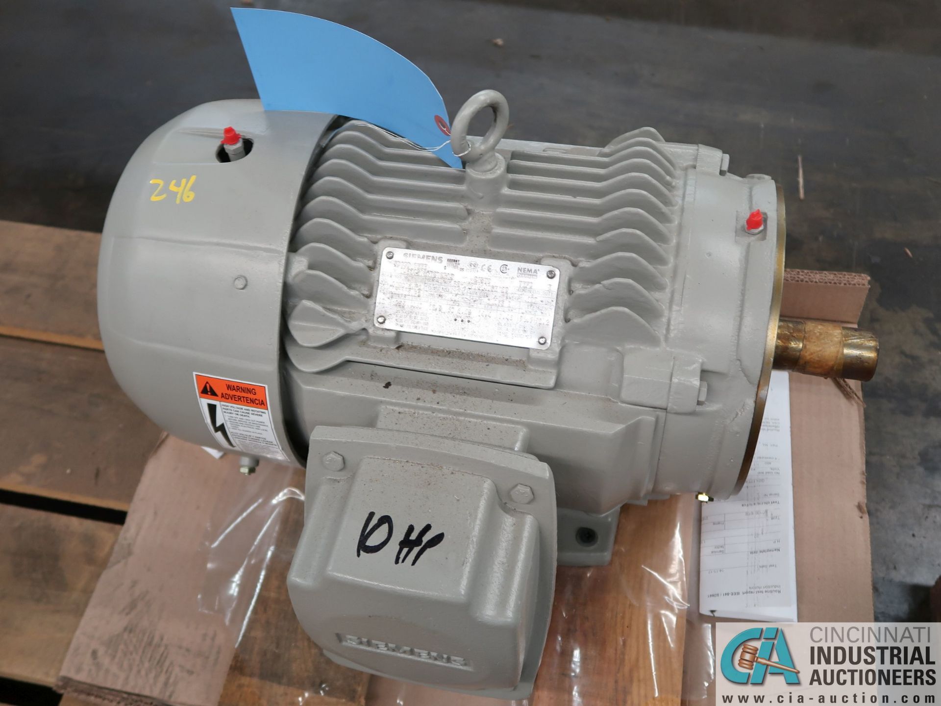 10 HP SEIMENS TYPE SD100 IEEE ELECTRIC MOTOR, 1,755 RPM (NEW)