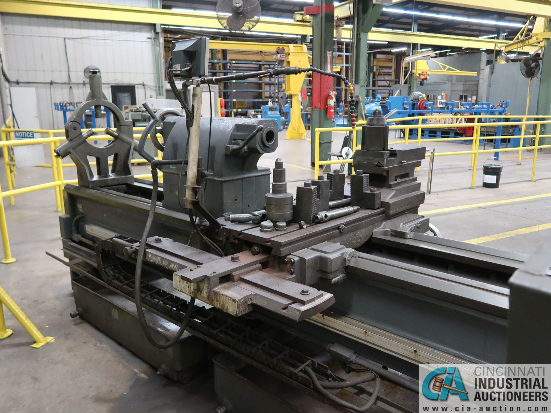 34" / 44" X 160" MAZAK MODEL 34-160 HEAVY DUTY GAP BED ENGINE LATHE; S/N 47566 - Missing Gap - Image 15 of 16