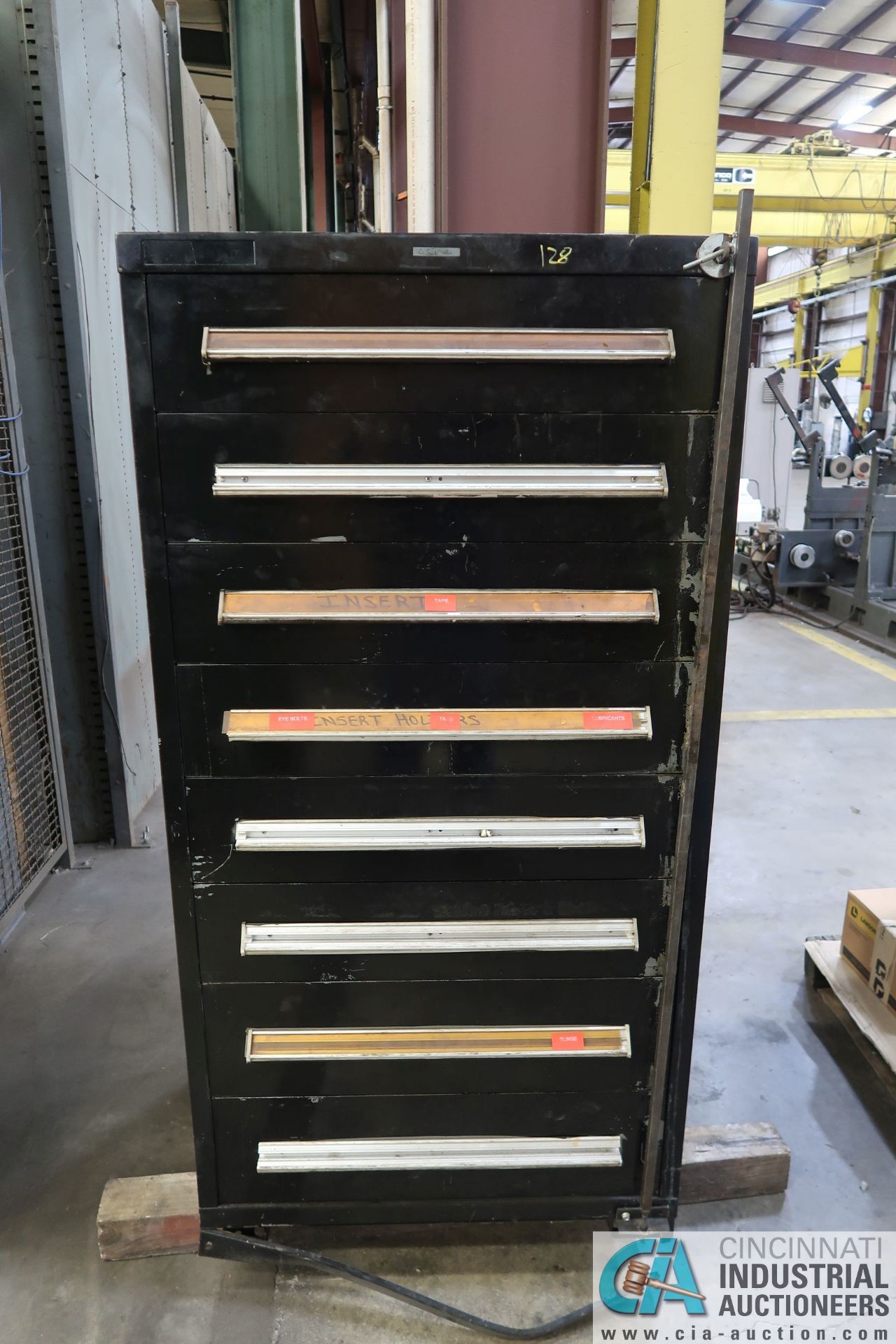 8-DRAWER HARDWARE CABINET WITH CONTENTS