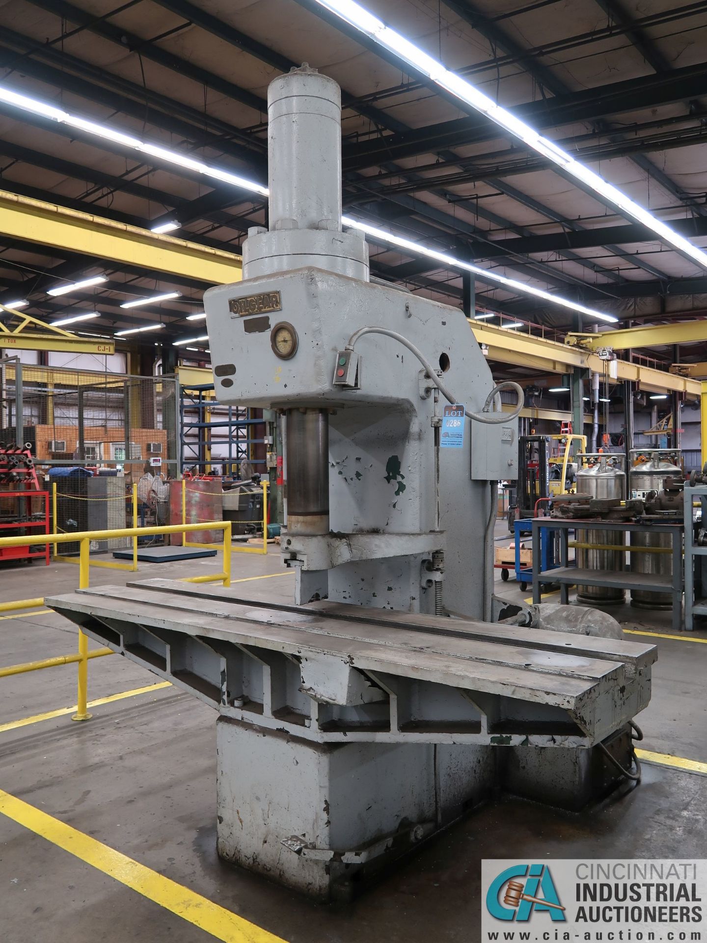 75 TON OILGEAR HYDRAULIC PRESS; S/N 31868, 96" X 24" TABLE - Image 10 of 10