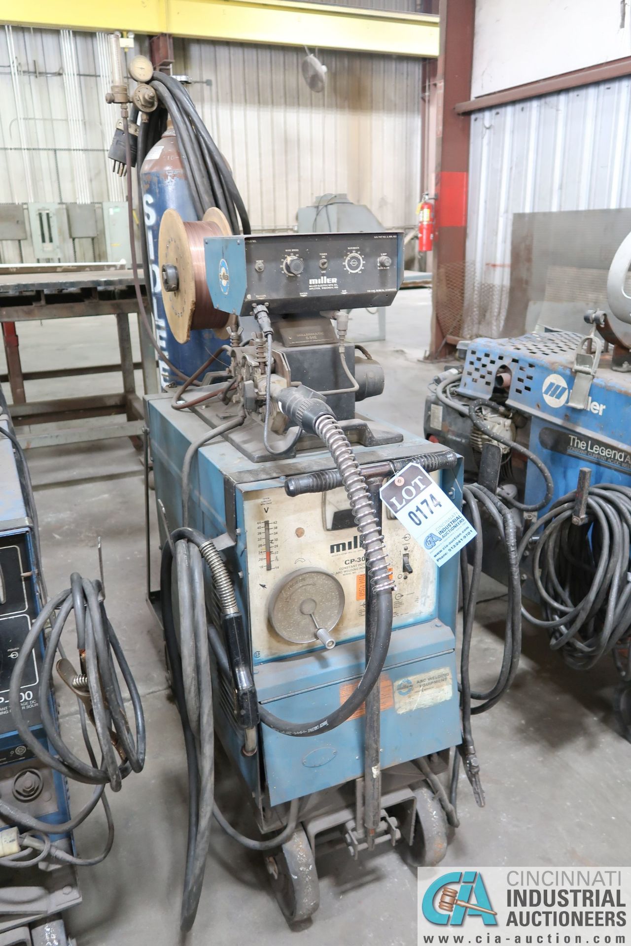 300 AMP MILLER CP-300 WELDER; S/N N/A, WITH MILLER MILLERMATIC S-54E WIRE FEEDER - Image 2 of 4