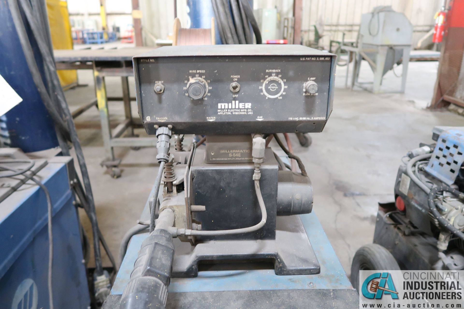 300 AMP MILLER CP-300 WELDER; S/N N/A, WITH MILLER MILLERMATIC S-54E WIRE FEEDER - Image 4 of 4