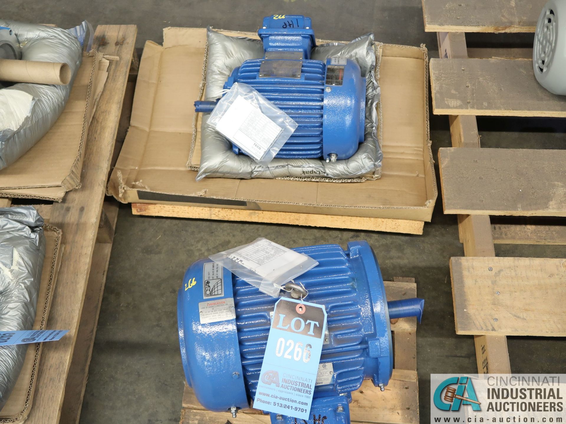 1.5 AND 1 HP WESTINGHOUSE ELECTRIC MOTORS (NEW)