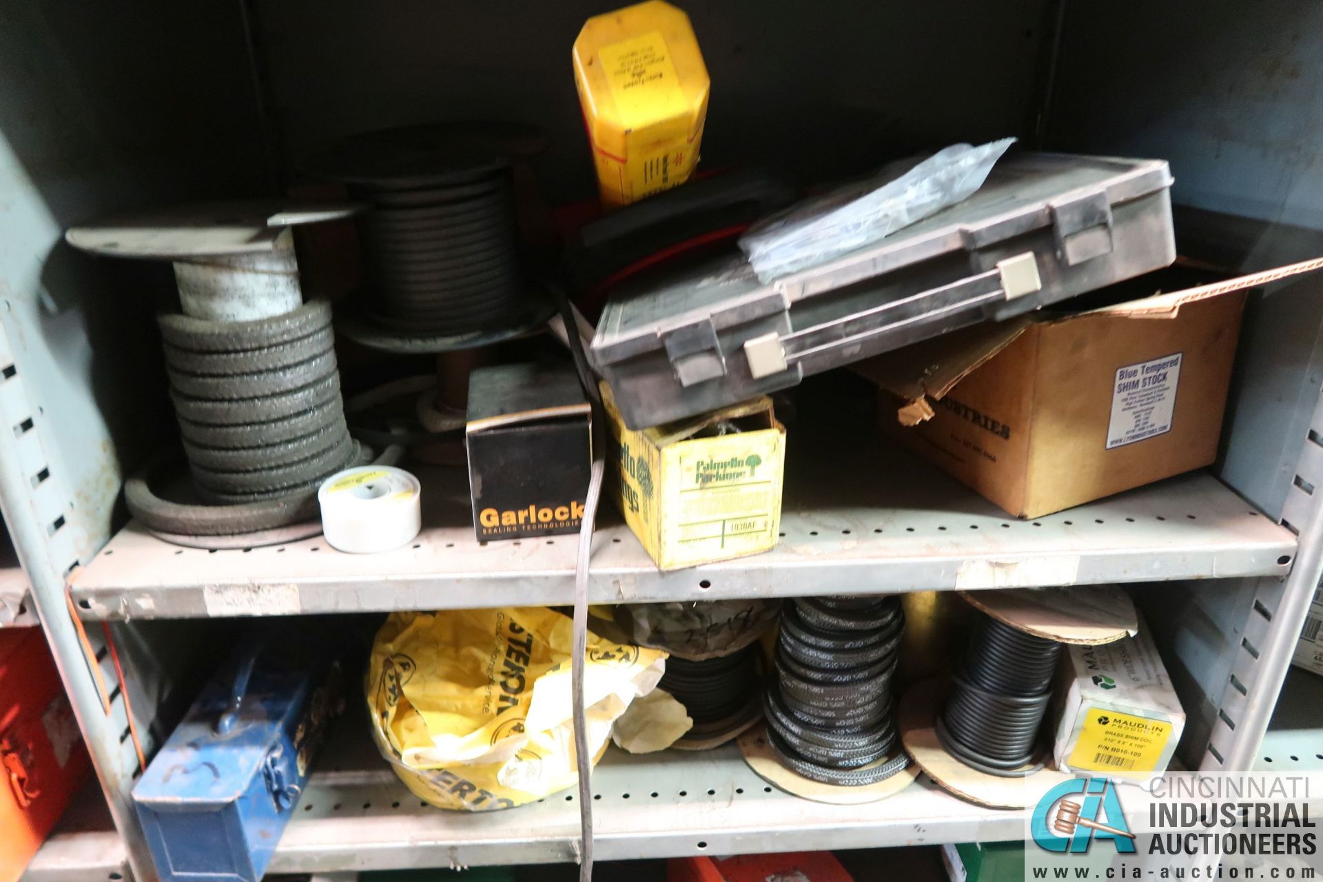 CONTENTS OF MAINTENANCE CRIB INCLUDING FILTERS, HARDWARE, MACHINE PARTS, LIGHTING, WIRE, - Image 39 of 58