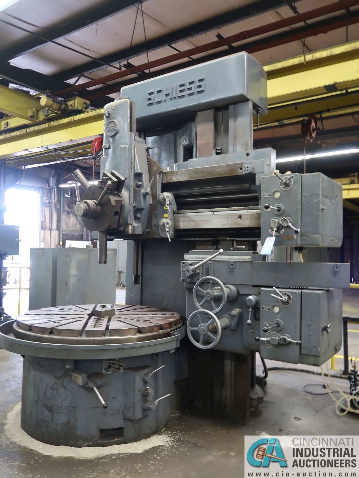 60" SCHIESS VERTICAL TURRET LATHE; S/N N/A, 5-POSITION TURRET - Image 12 of 12